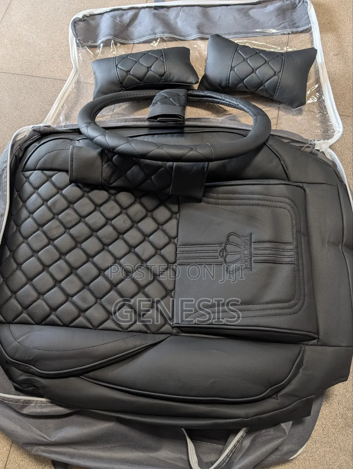  Premium Leather Car Seat Cover Set – Comfort, Protection Luxury! 