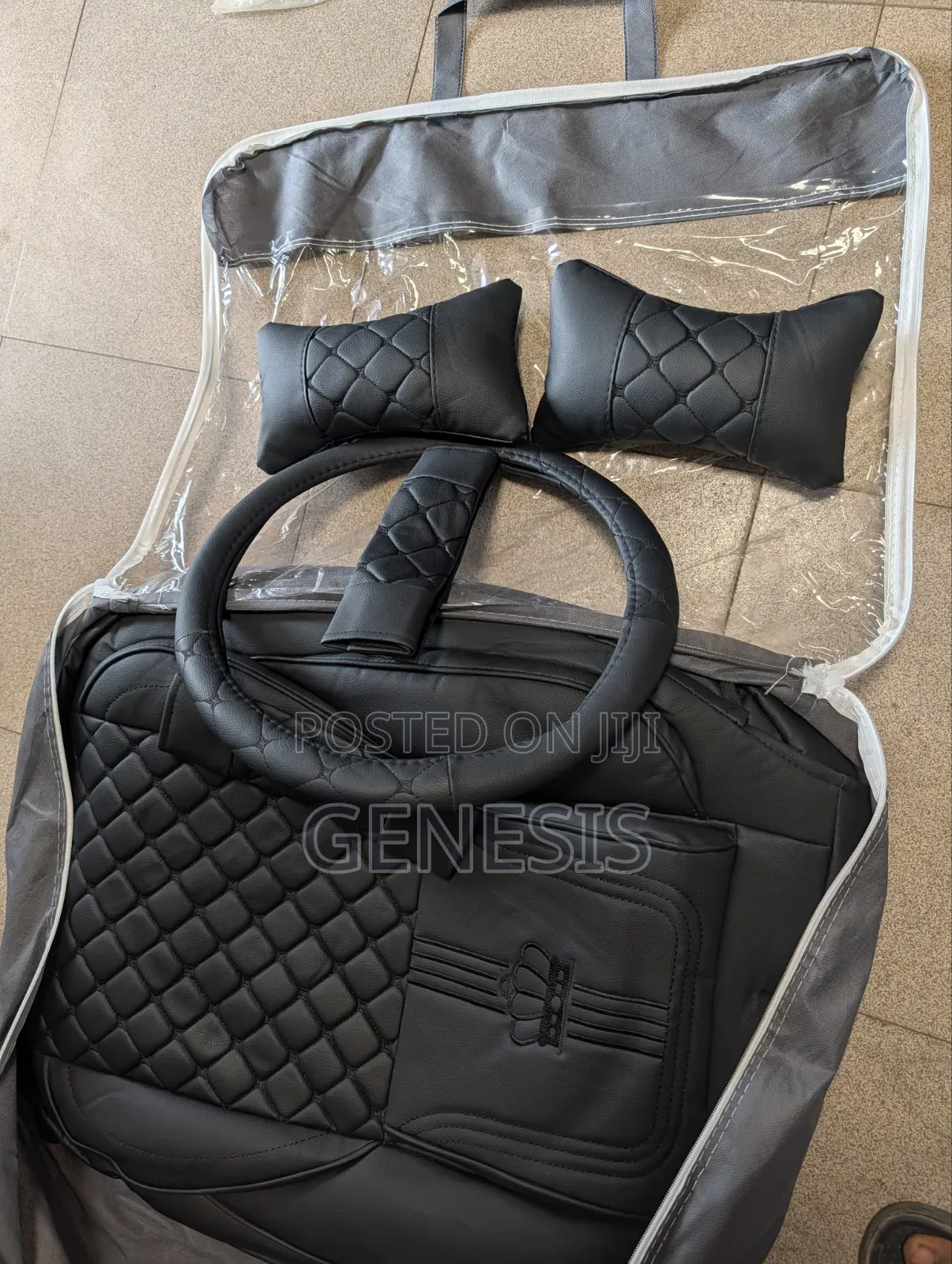  Premium Leather Car Seat Cover Set – Comfort, Protection Luxury! 