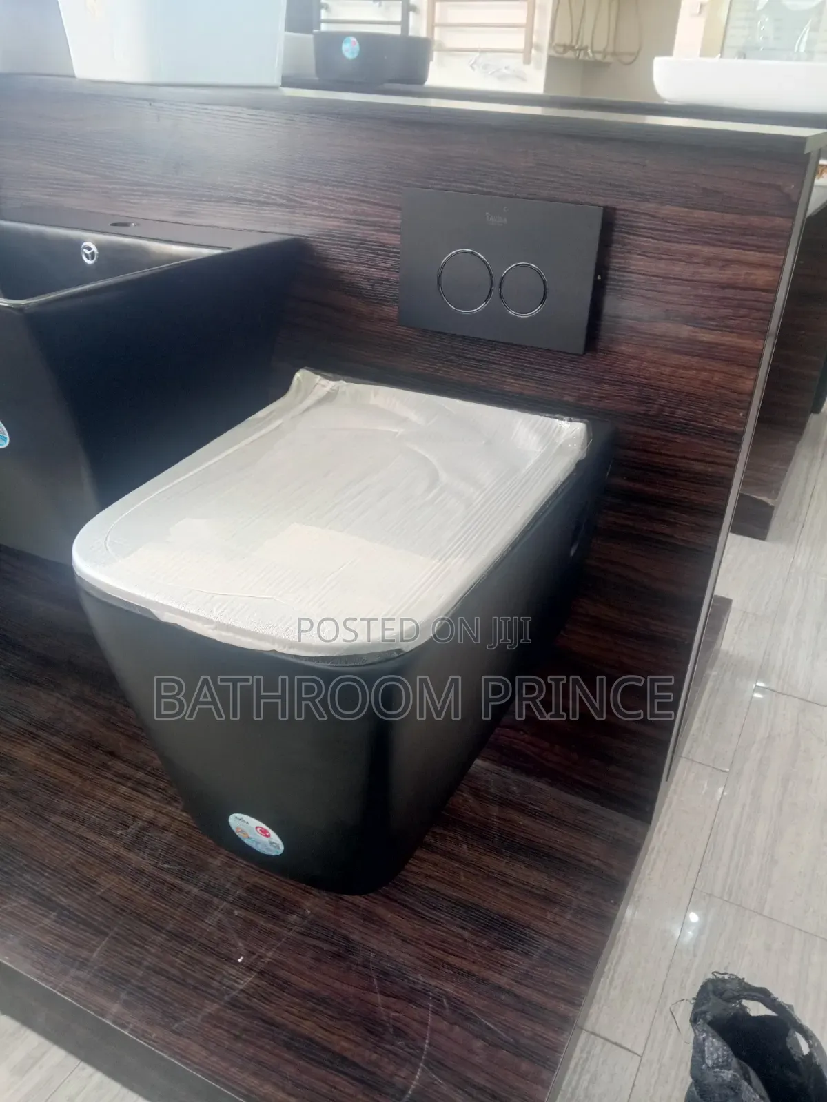 Square Matte Black Conceal Water Closet