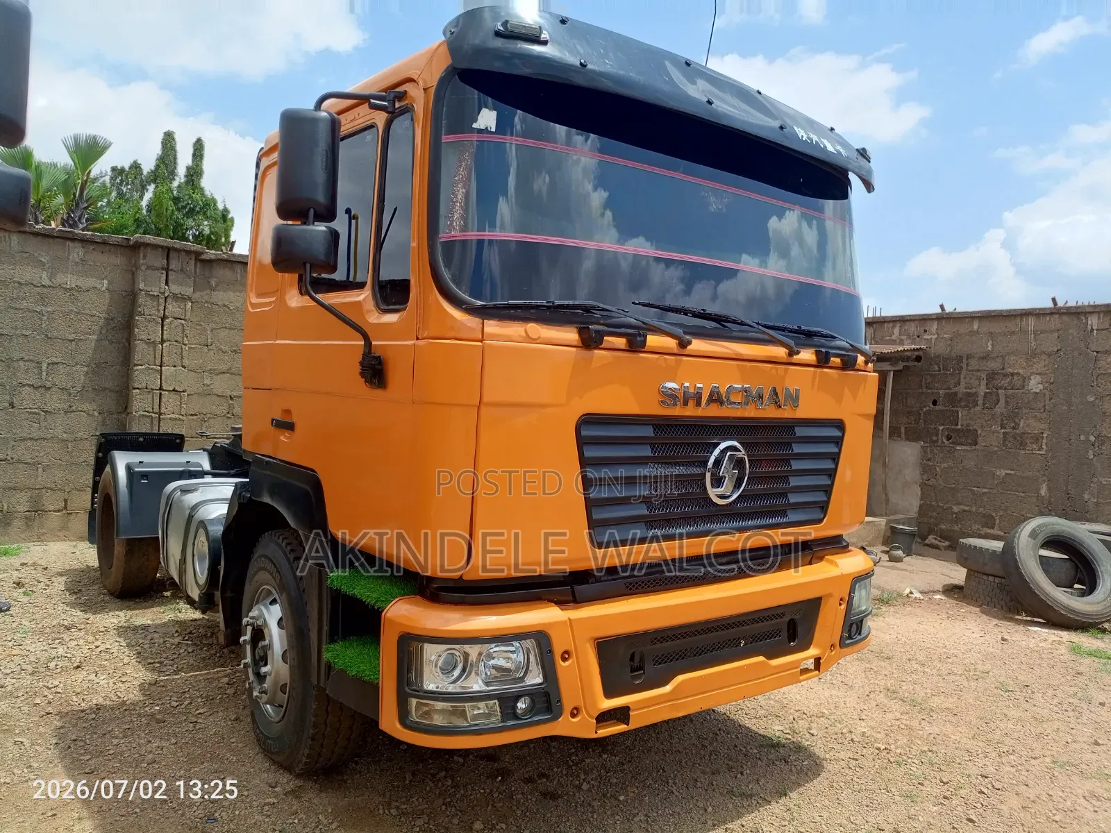 Shacman Trailer Truck 2015 Orange