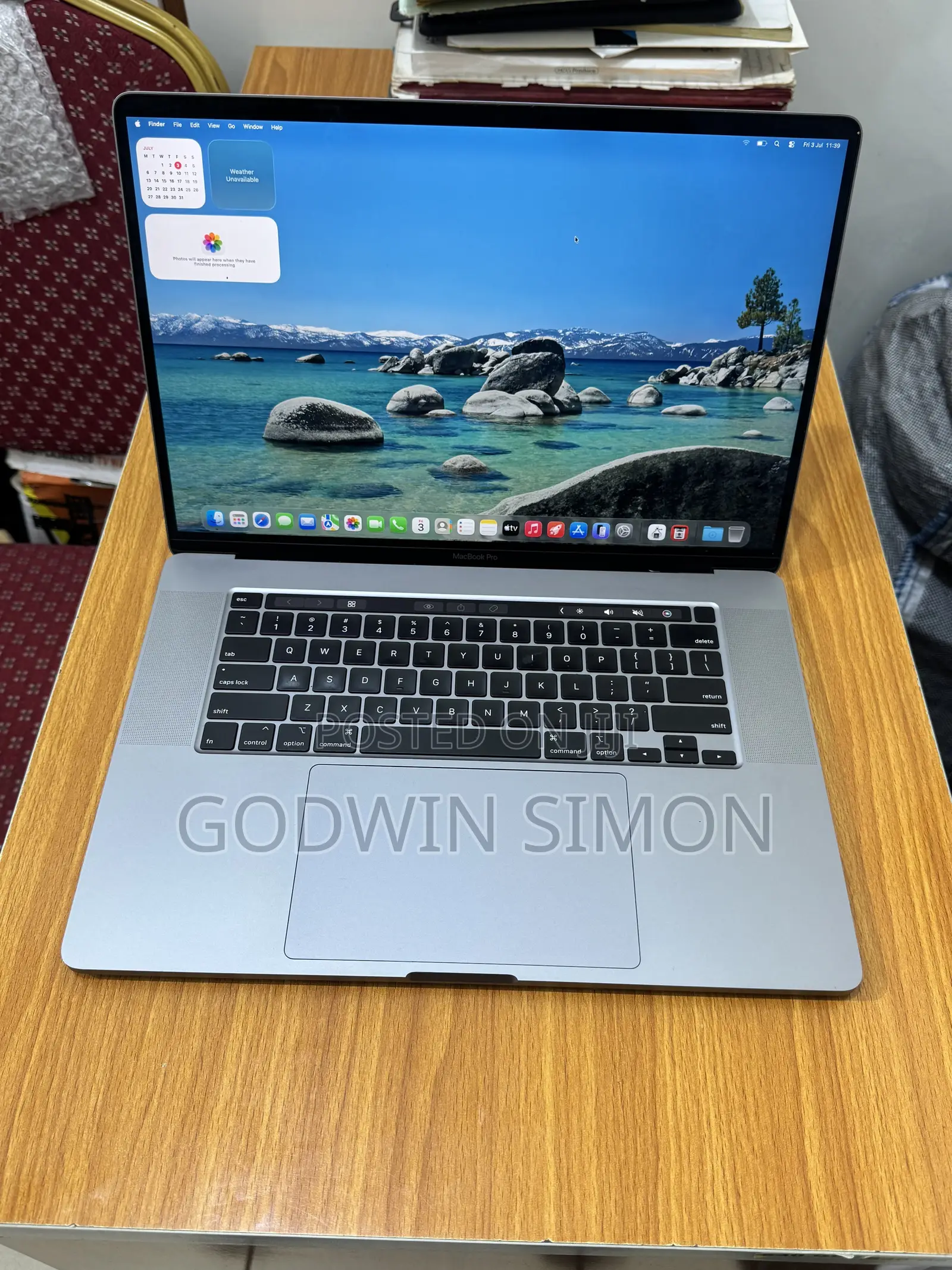 Laptop Apple MacBook Pro 2019 16GB Intel Core i9 SSD 1T
