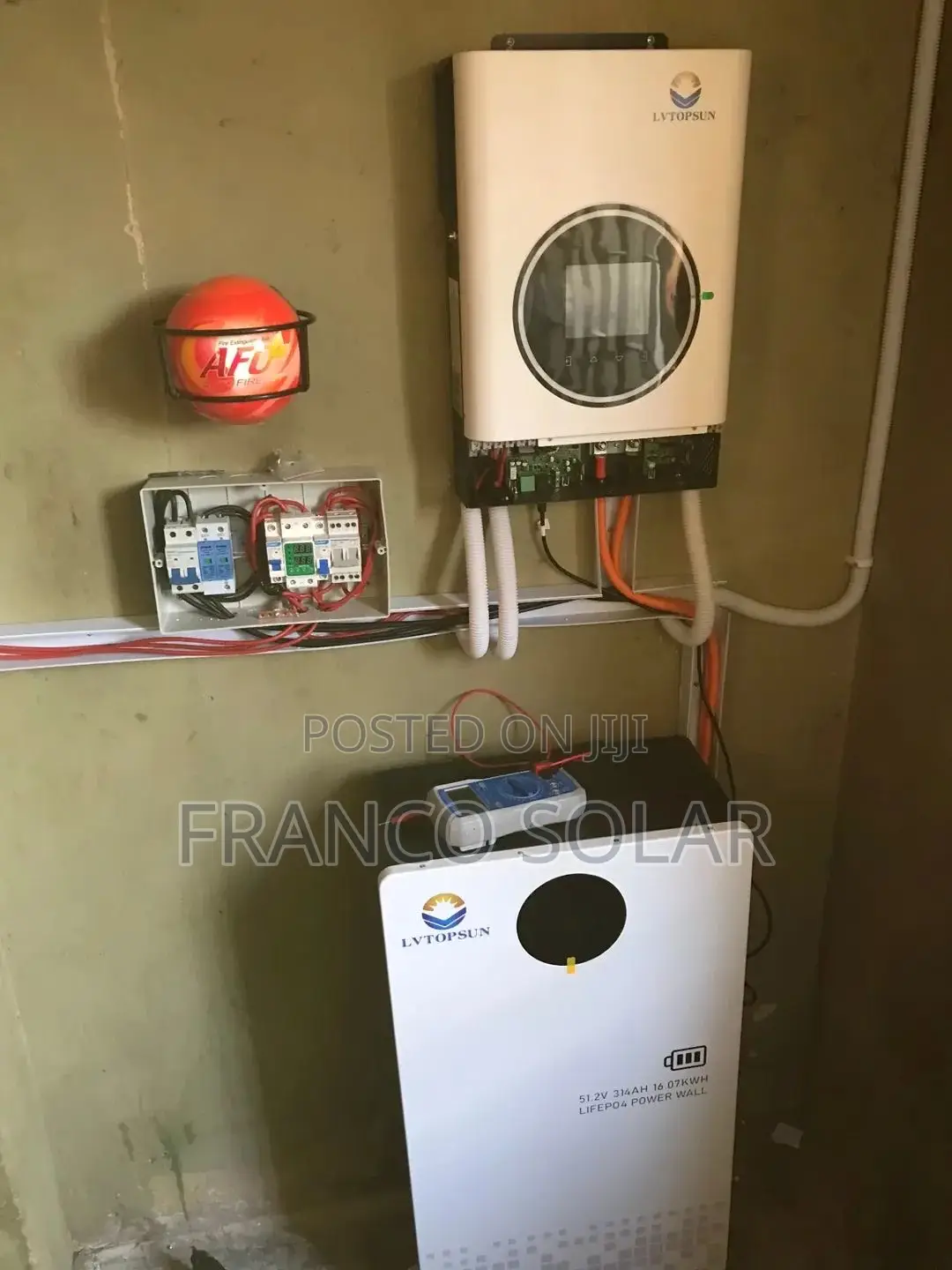 Lvtopsun 6kva Inverter / 15kwh Lithium Battery / 9pcs 650w Panel