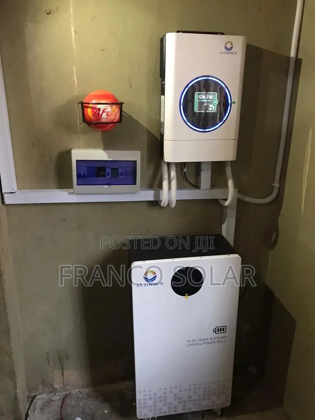 Lvtopsun 6kva Inverter / 15kwh Lithium Battery / 9pcs 650w Panel