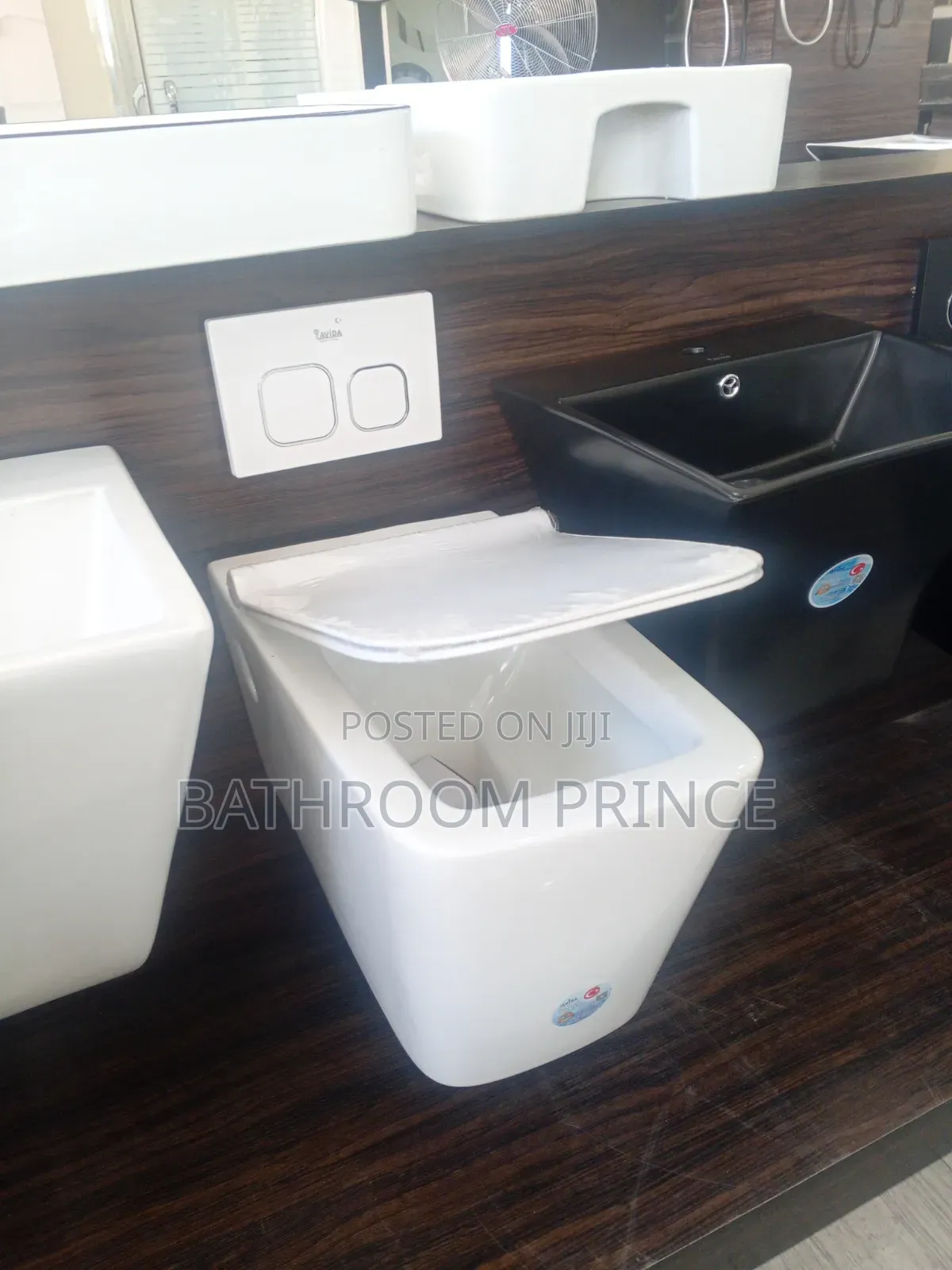 Square White Conceal Water Closet