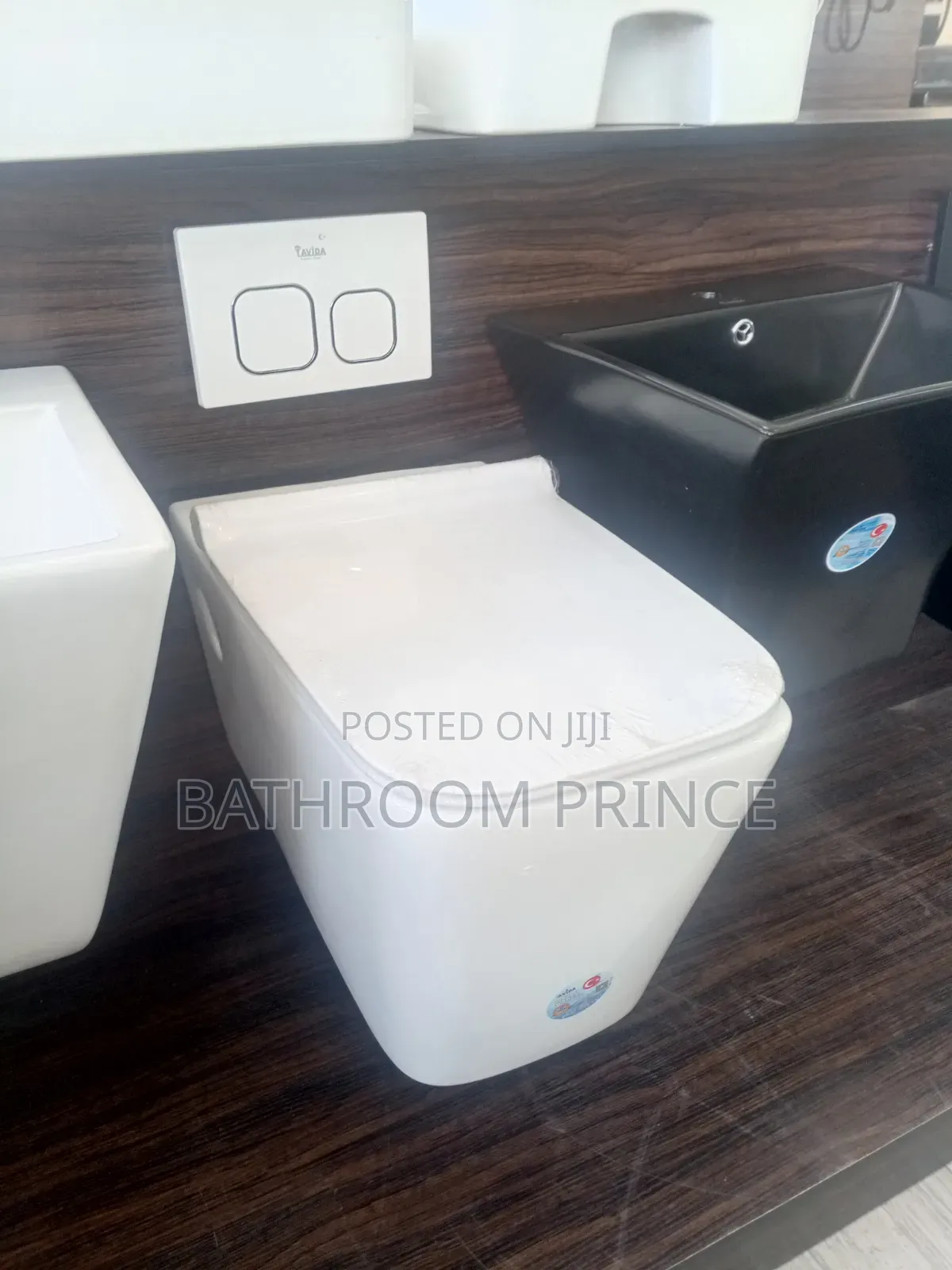 Square White Conceal Water Closet