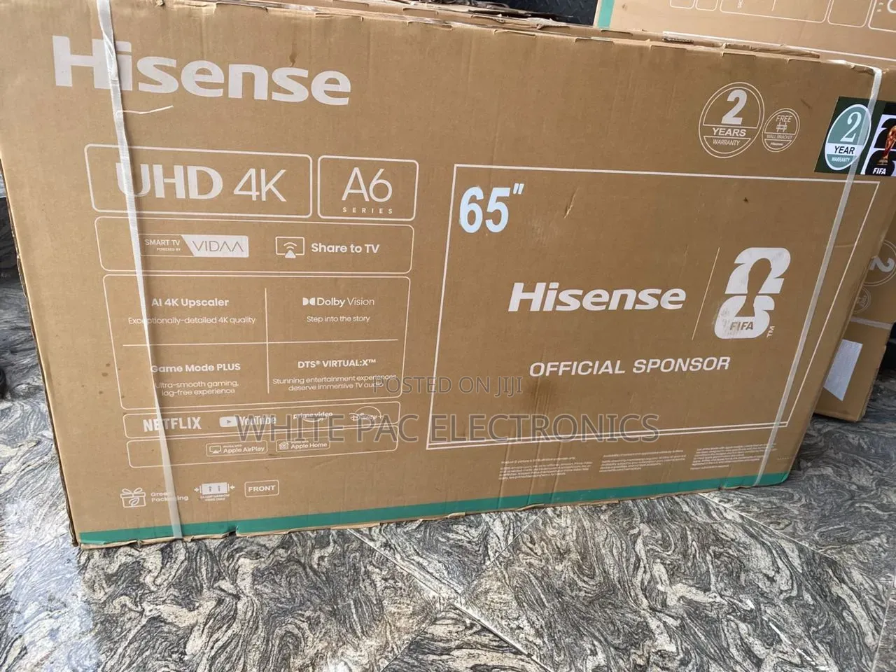 Hisense Uhd 65inches Smart Vidaa Tv