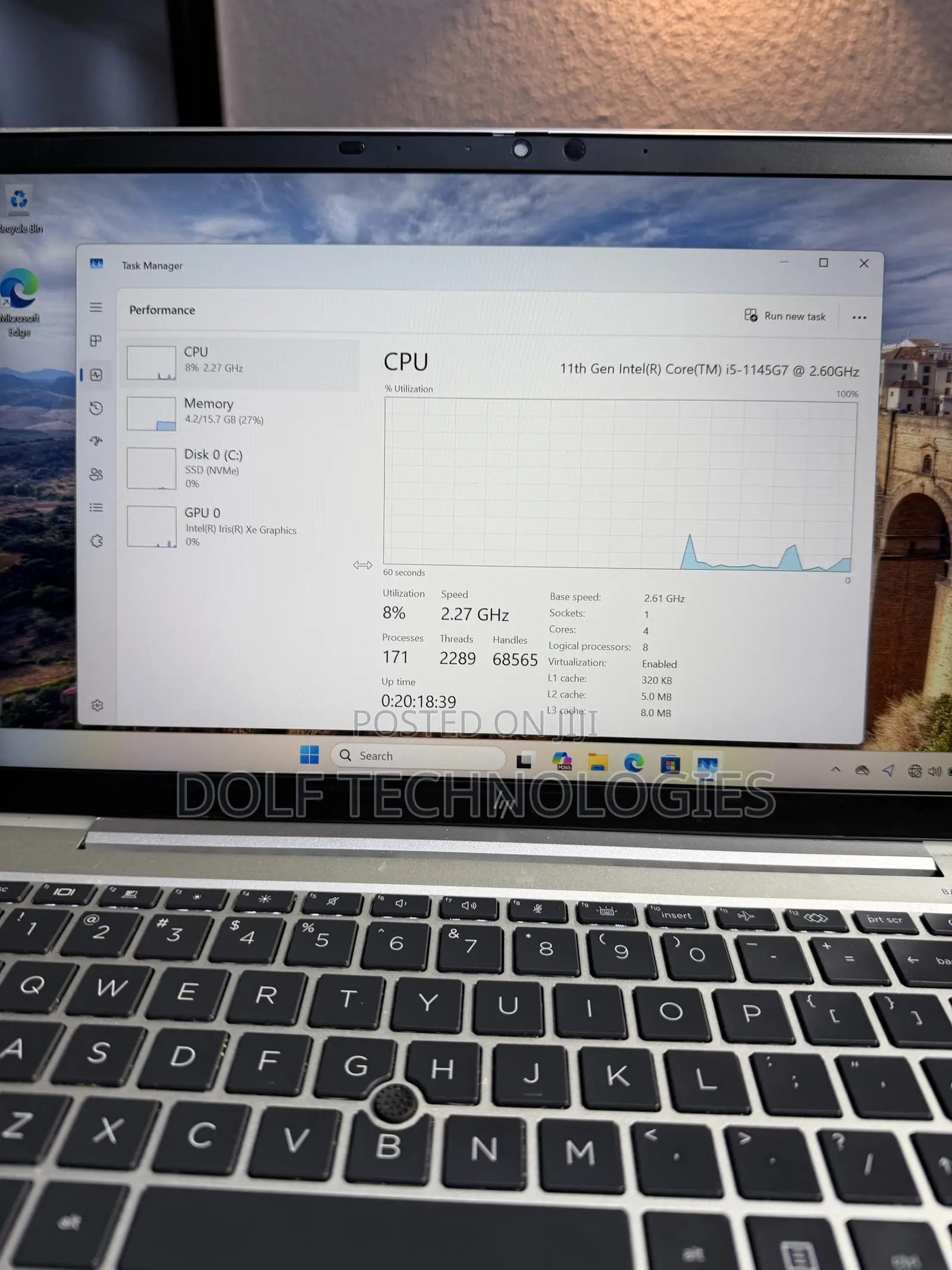 Laptop HP EliteBook 840 G8 16GB Intel Core i5 SSD 256GB