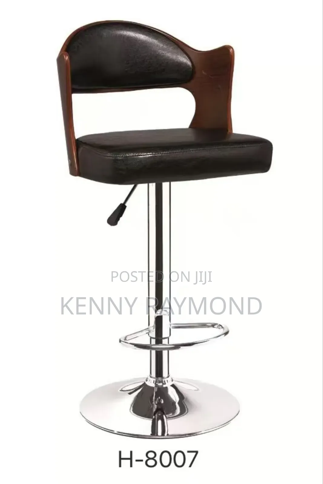 Wooden Adjustable Bar Stool
