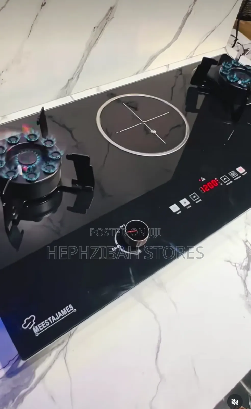 Meestajames Original 2 Gas + 1 Electric Burner With Timer