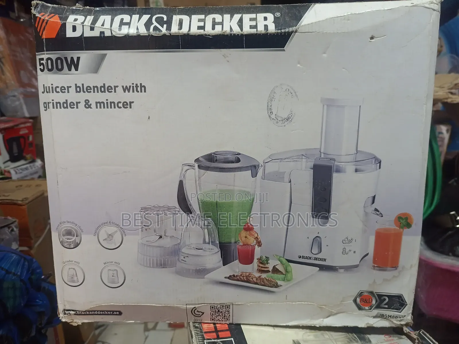Black Decker 3in1 Juicer Blender Grinder Mincer