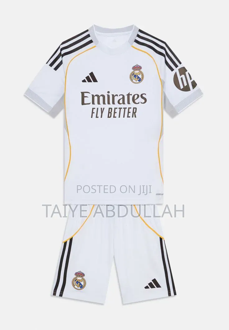 Real Madrid 2025/2026 Jersey (Shirt and Short Set)