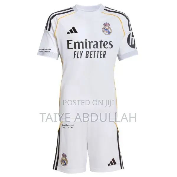 Real Madrid 2025/2026 Jersey (Shirt and Short Set)