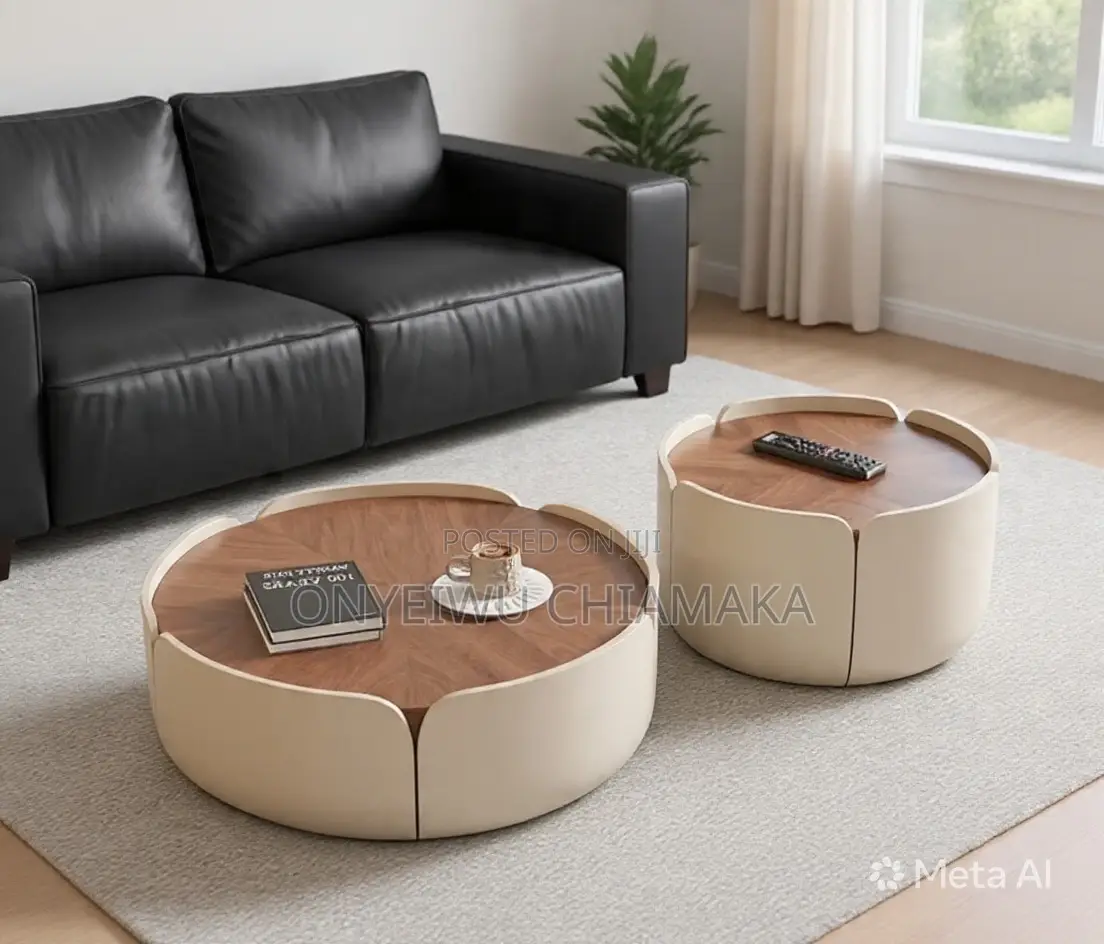 Modern Center Table Set With Nesting Design