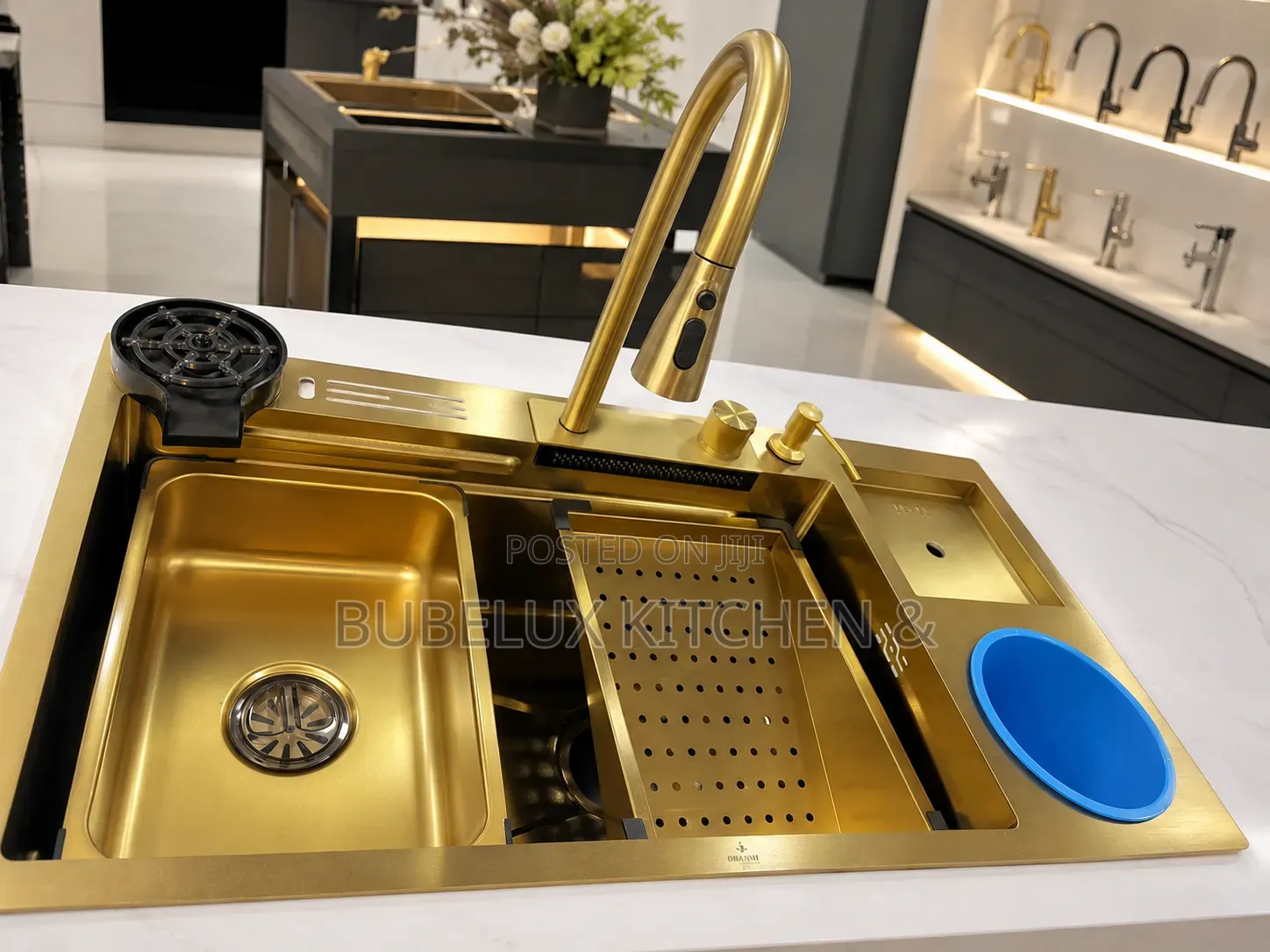  Luxury Gold Kitchen Sink Set | Multifunction + Faucet + Accessories
