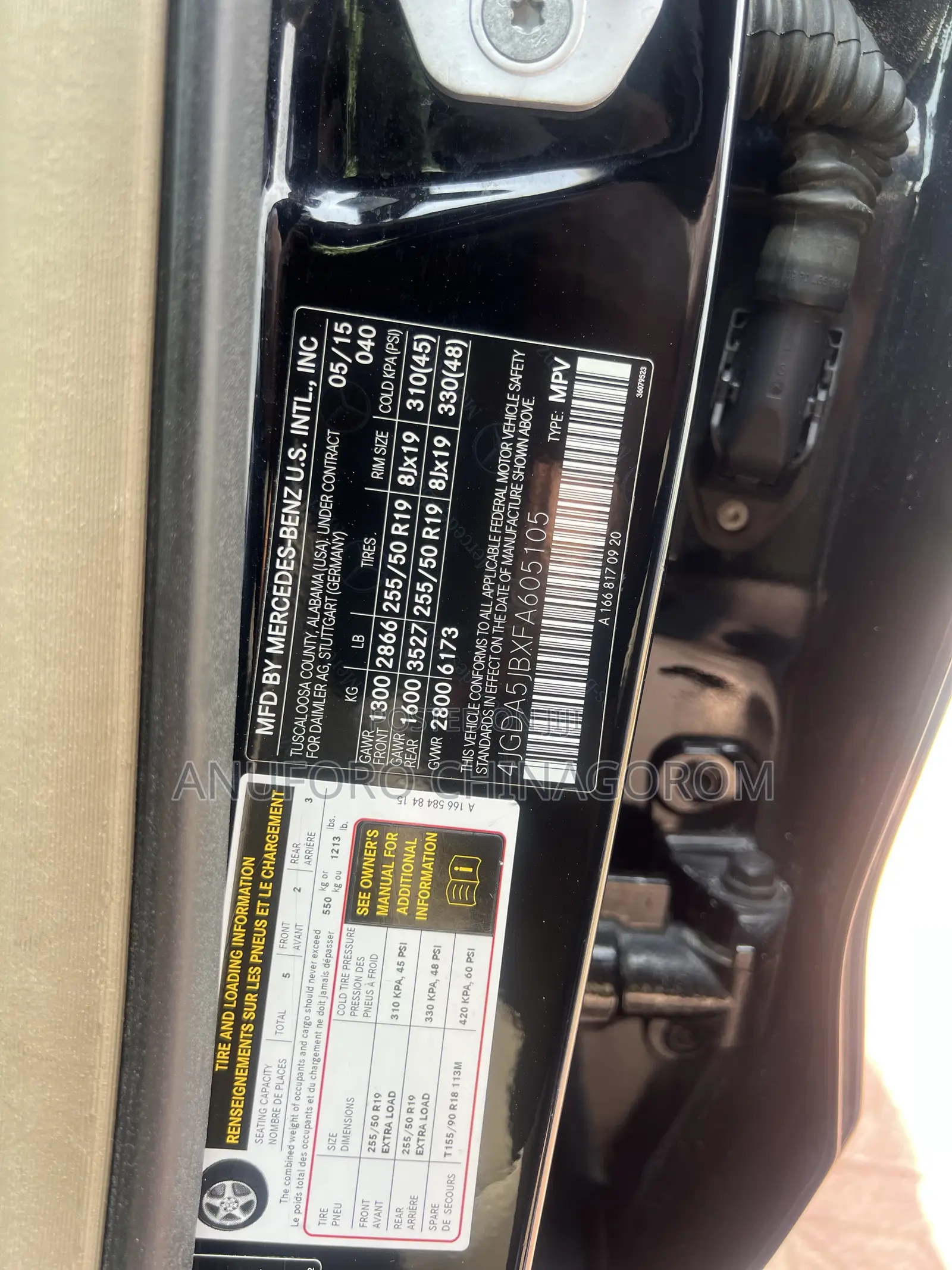 Mercedes-Benz M Class 2015 Black