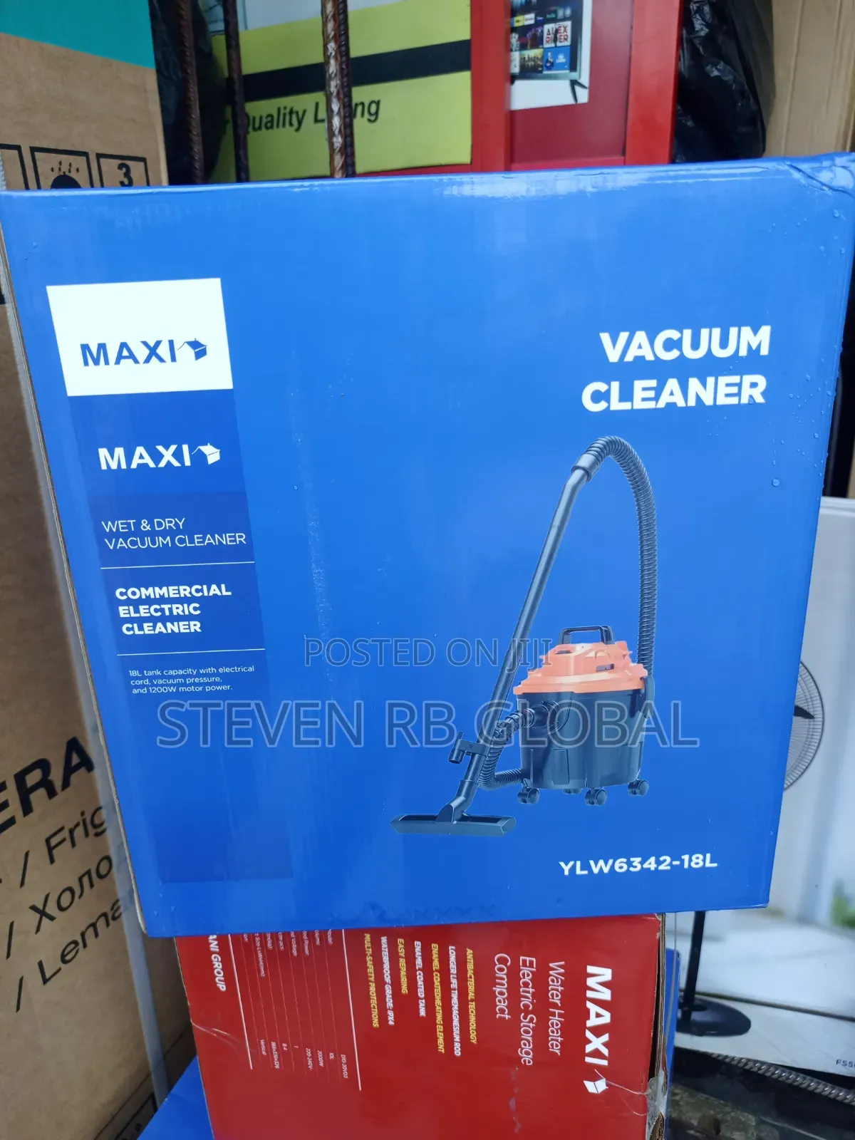 Maxi 18l Wet Dry Vacuum Cleaner | Ylw6342-18l