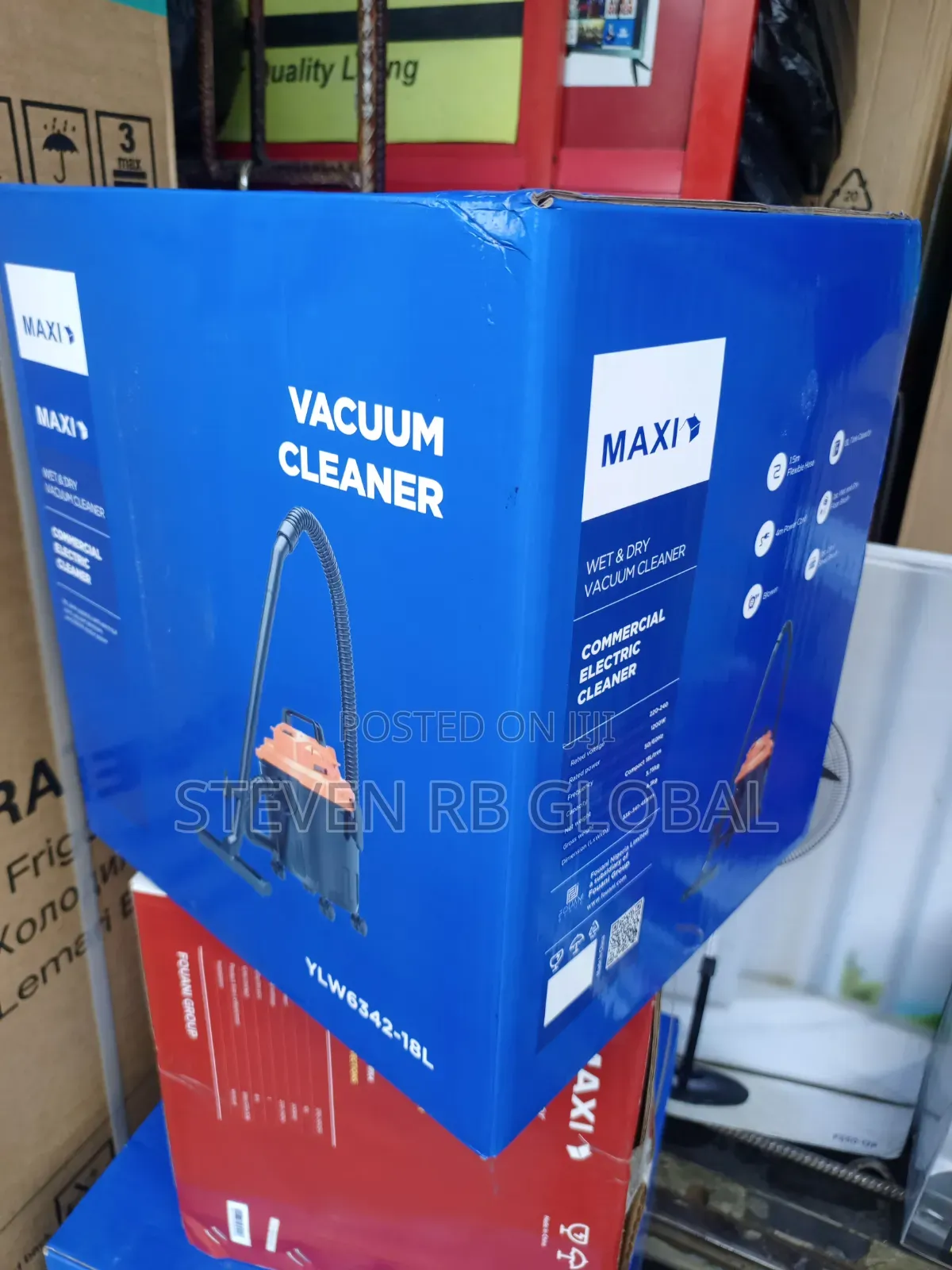 Maxi 18l Wet Dry Vacuum Cleaner | Ylw6342-18l