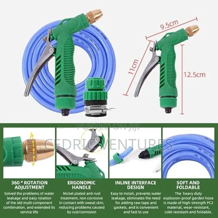 High Pressure Car Wash Water Hose Pipe - 20m