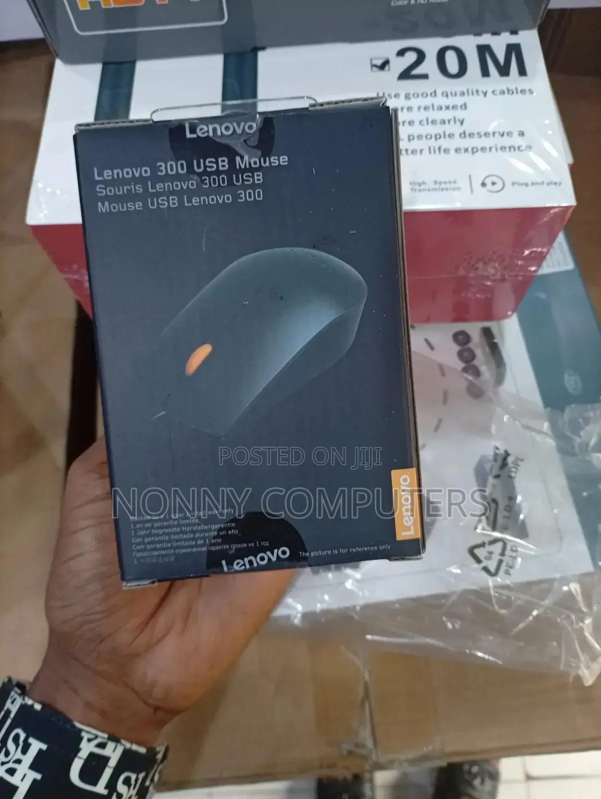 Lenovo 300 Usb Wired Mouse 1600 Dpi Gx30m39704 Black