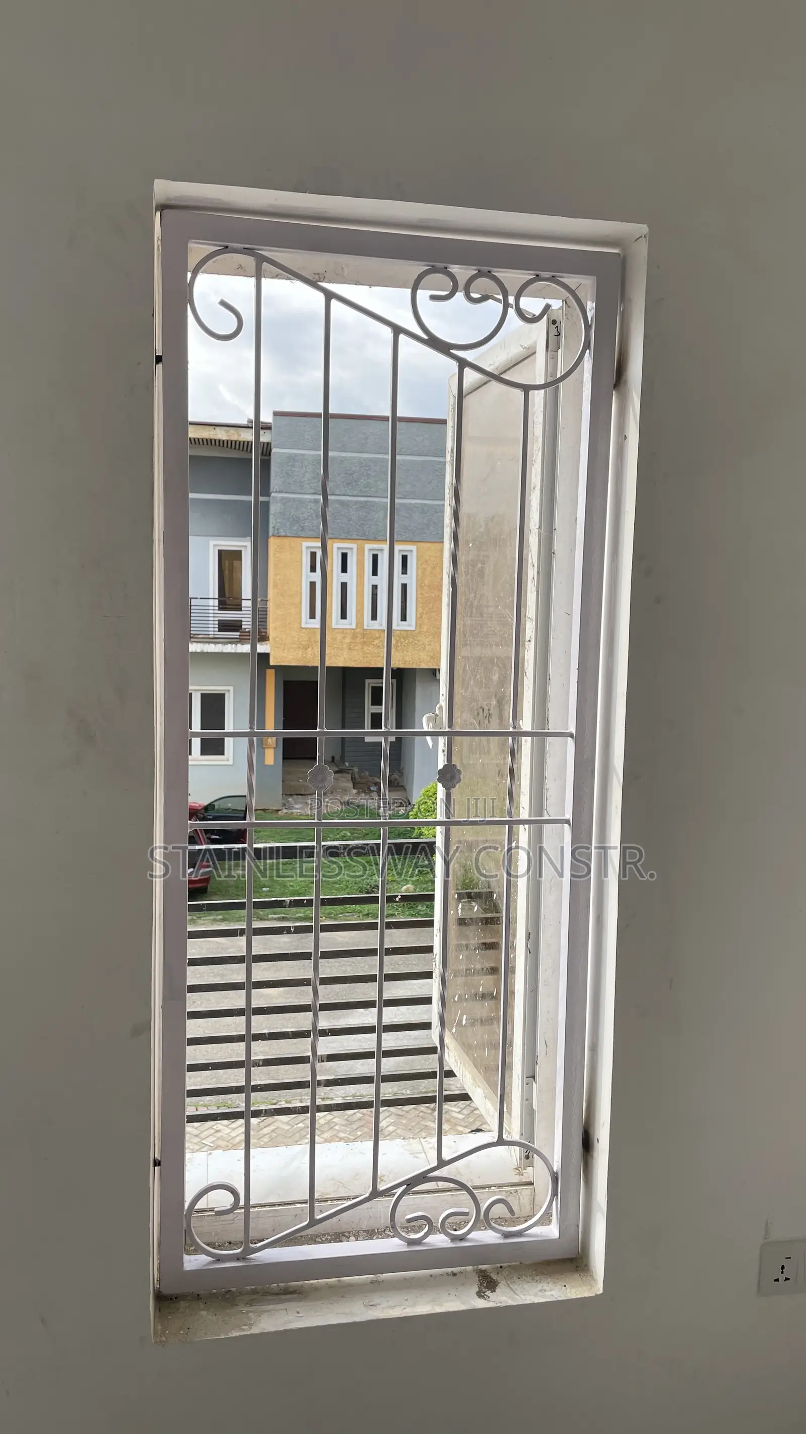 Wrought Iron Window White Burglary