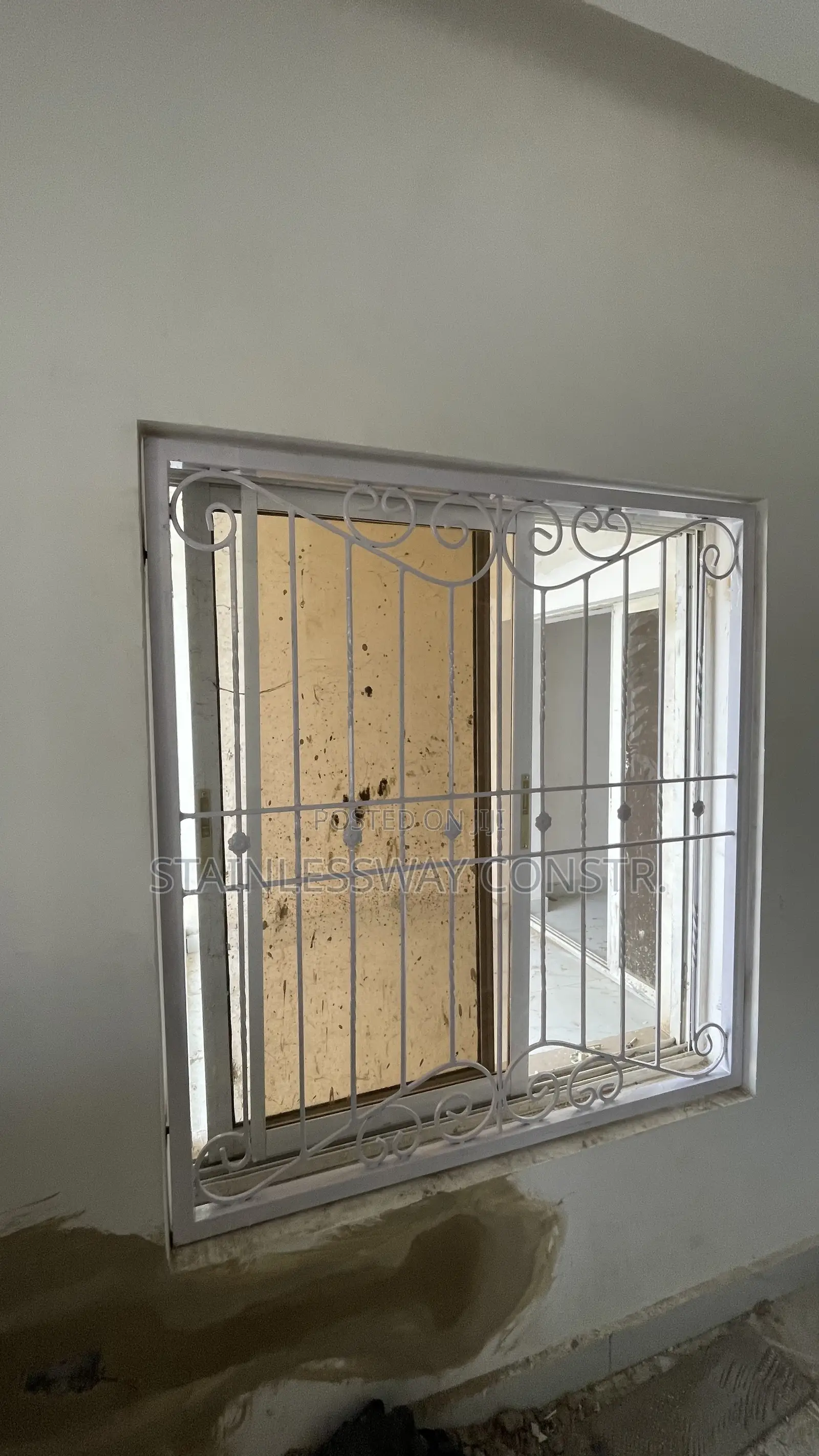 Ultra White Wrought Window Burglary