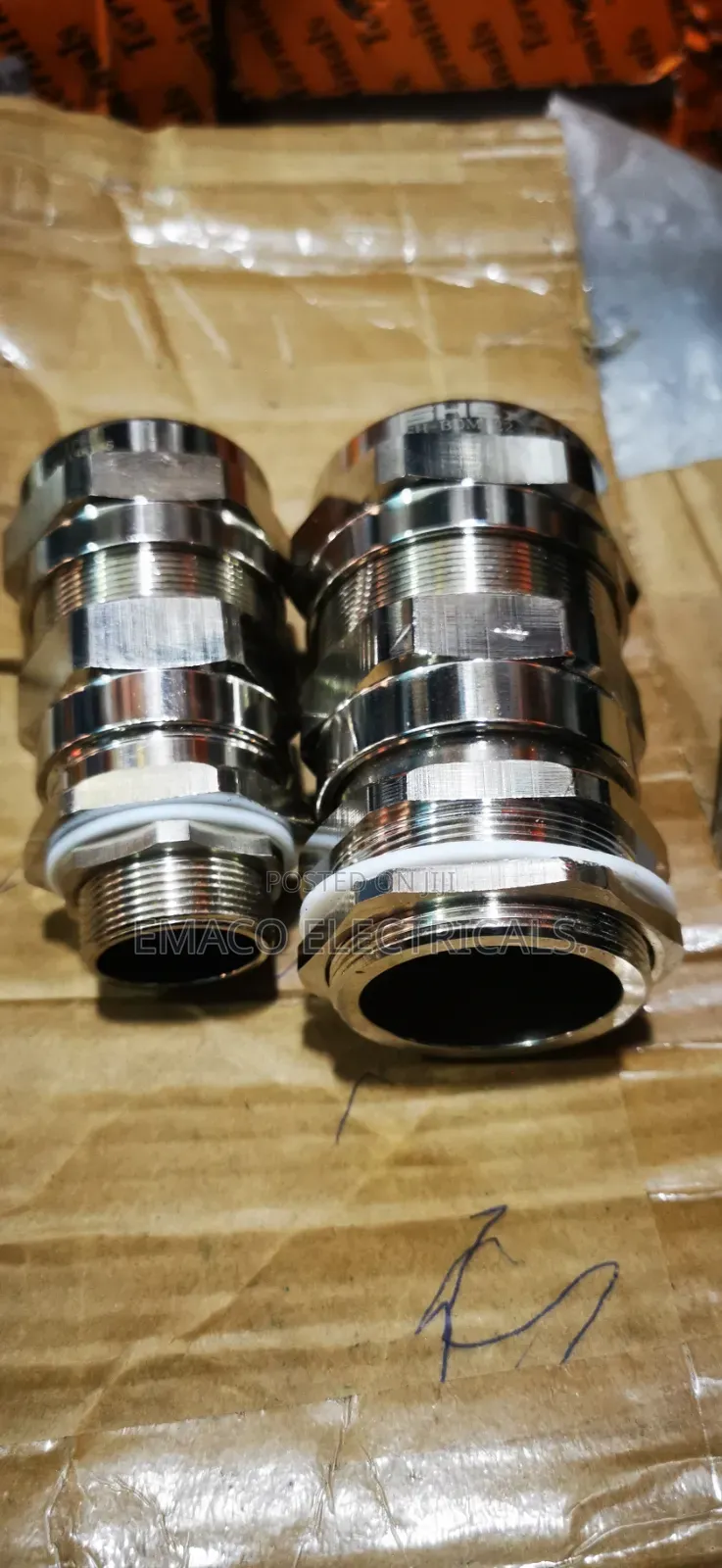 Nickel Plated Double Compression Stainless Cable Gland
