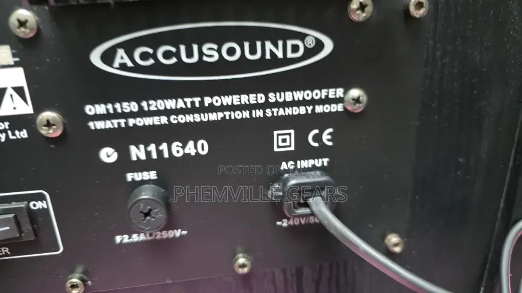 Uk Used Accusound Subwoofer