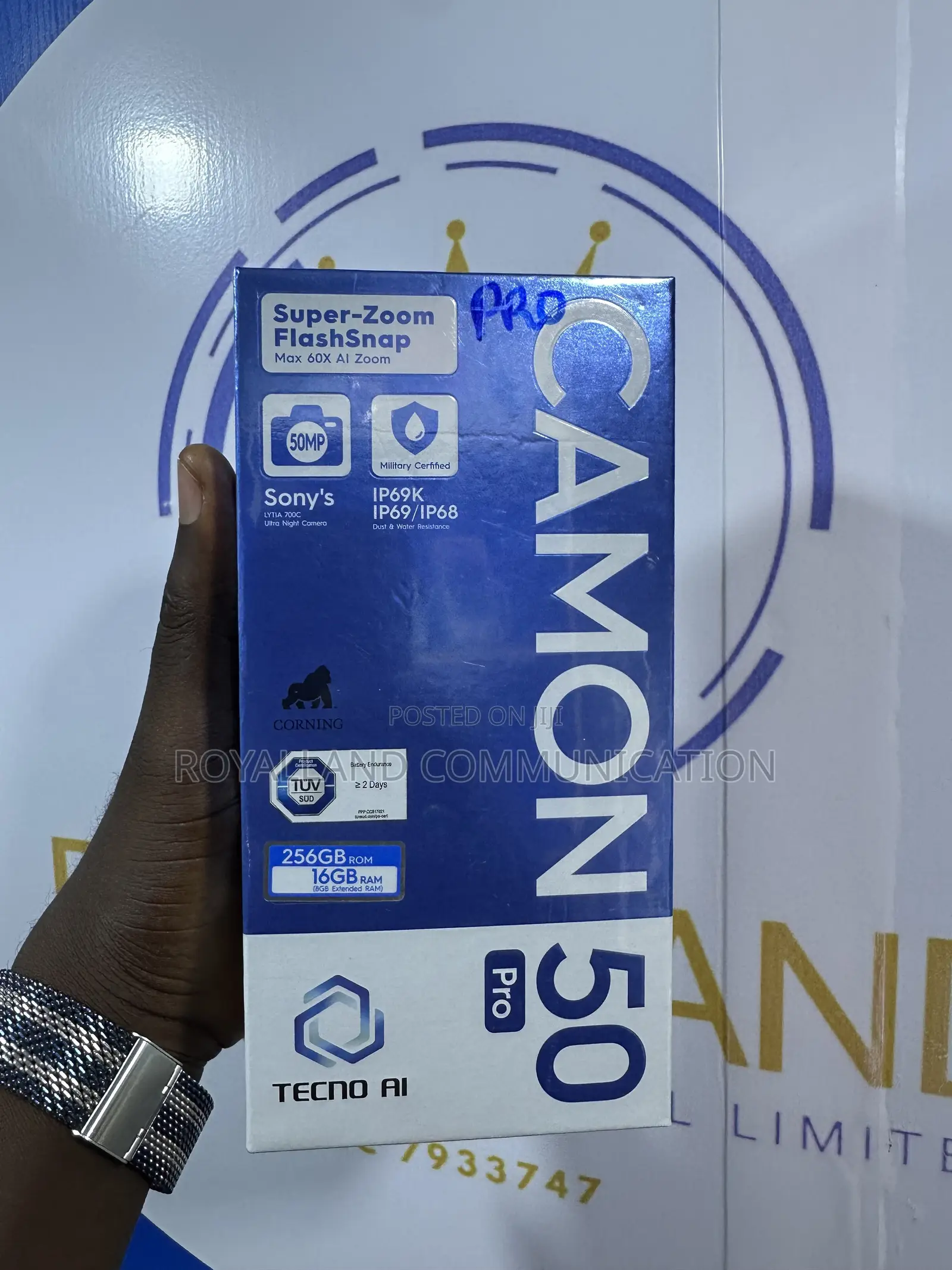 New Tecno Camon 50 Pro 256 GB Black