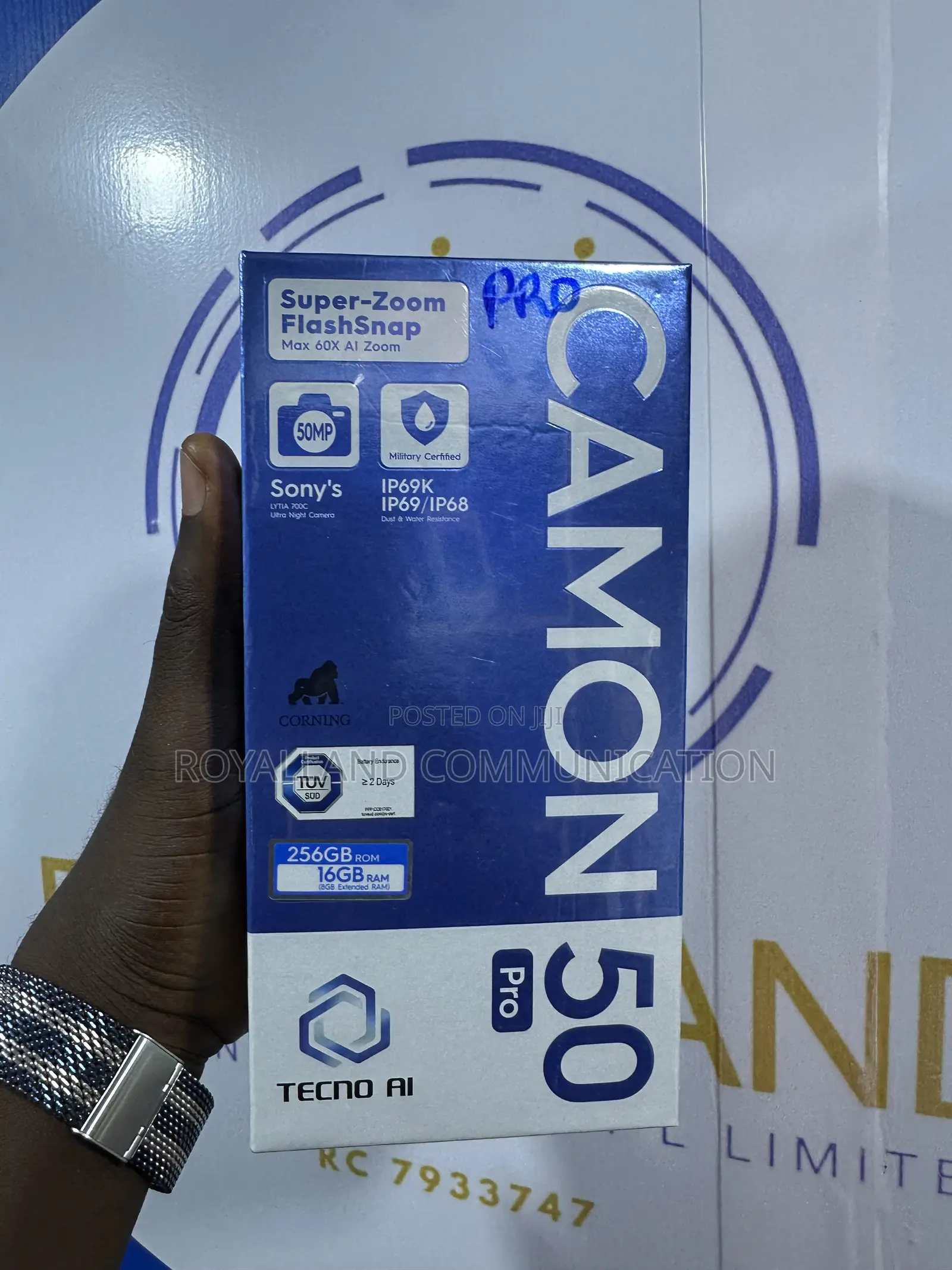 New Tecno Camon 50 Pro 256 GB Black