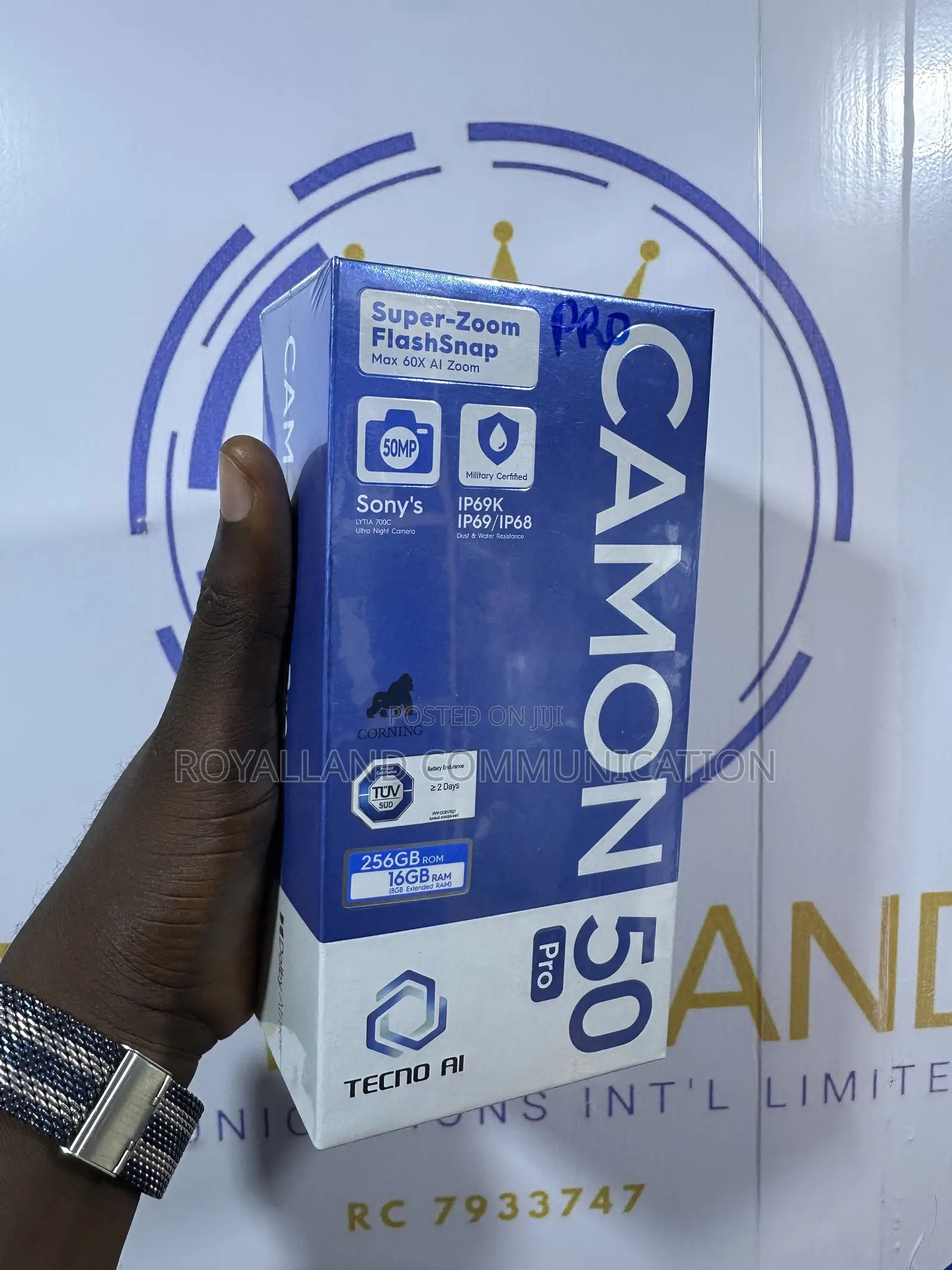 New Tecno Camon 50 Pro 256 GB Black