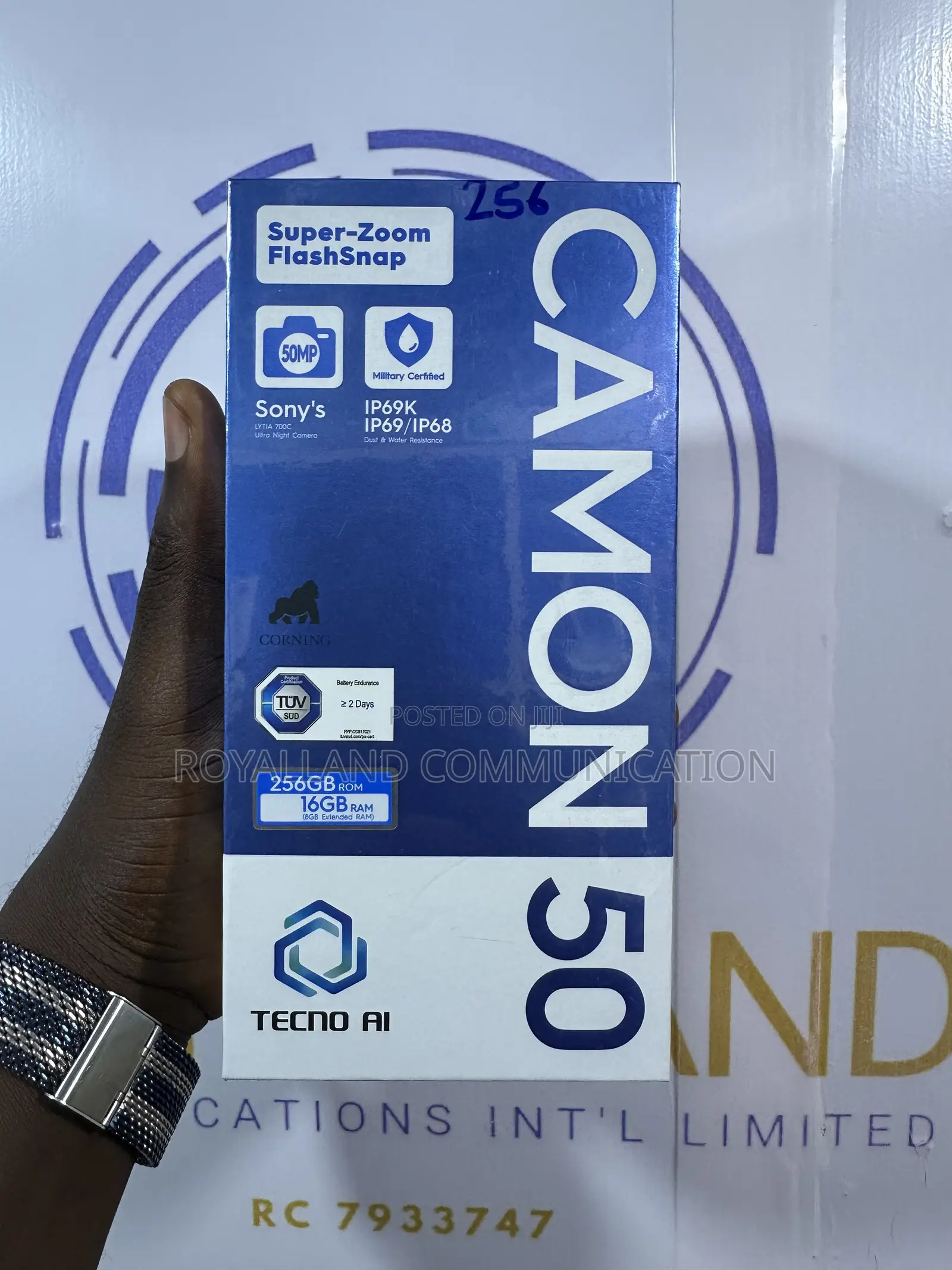 New Tecno Camon 50 256 GB Gray