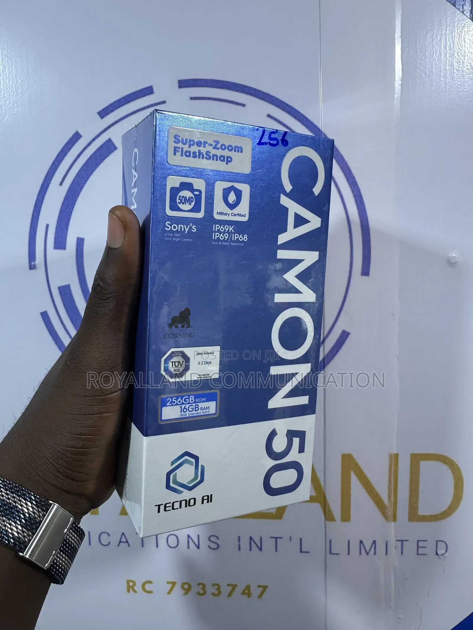 New Tecno Camon 50 256 GB Gray