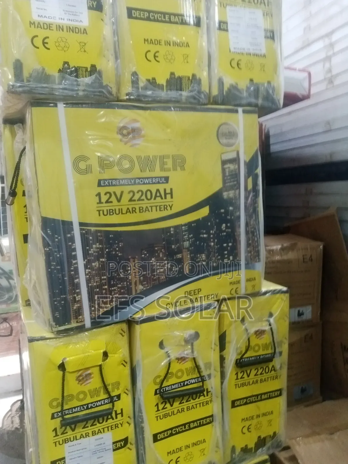 G Power 220ah Tubular Battery