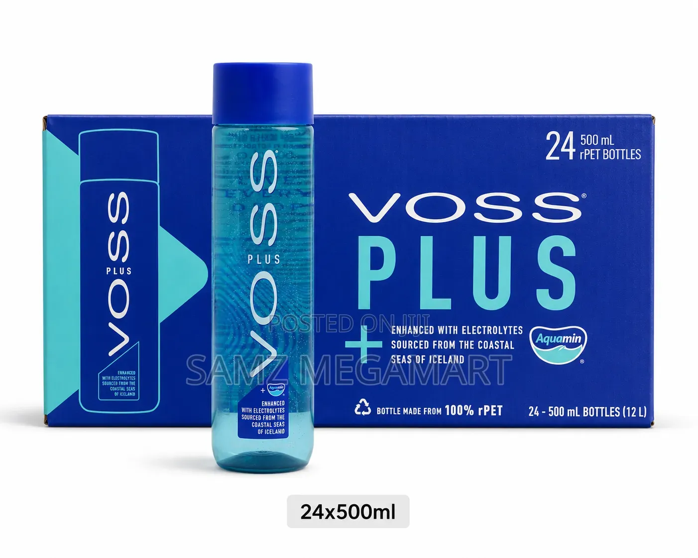 Voss Plus Enhanced Electrolyte Water 24x500ml