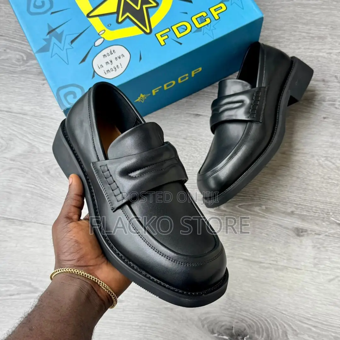 Original FDCP Bold Cut-Out Chunky Bridge Loafers Shoes