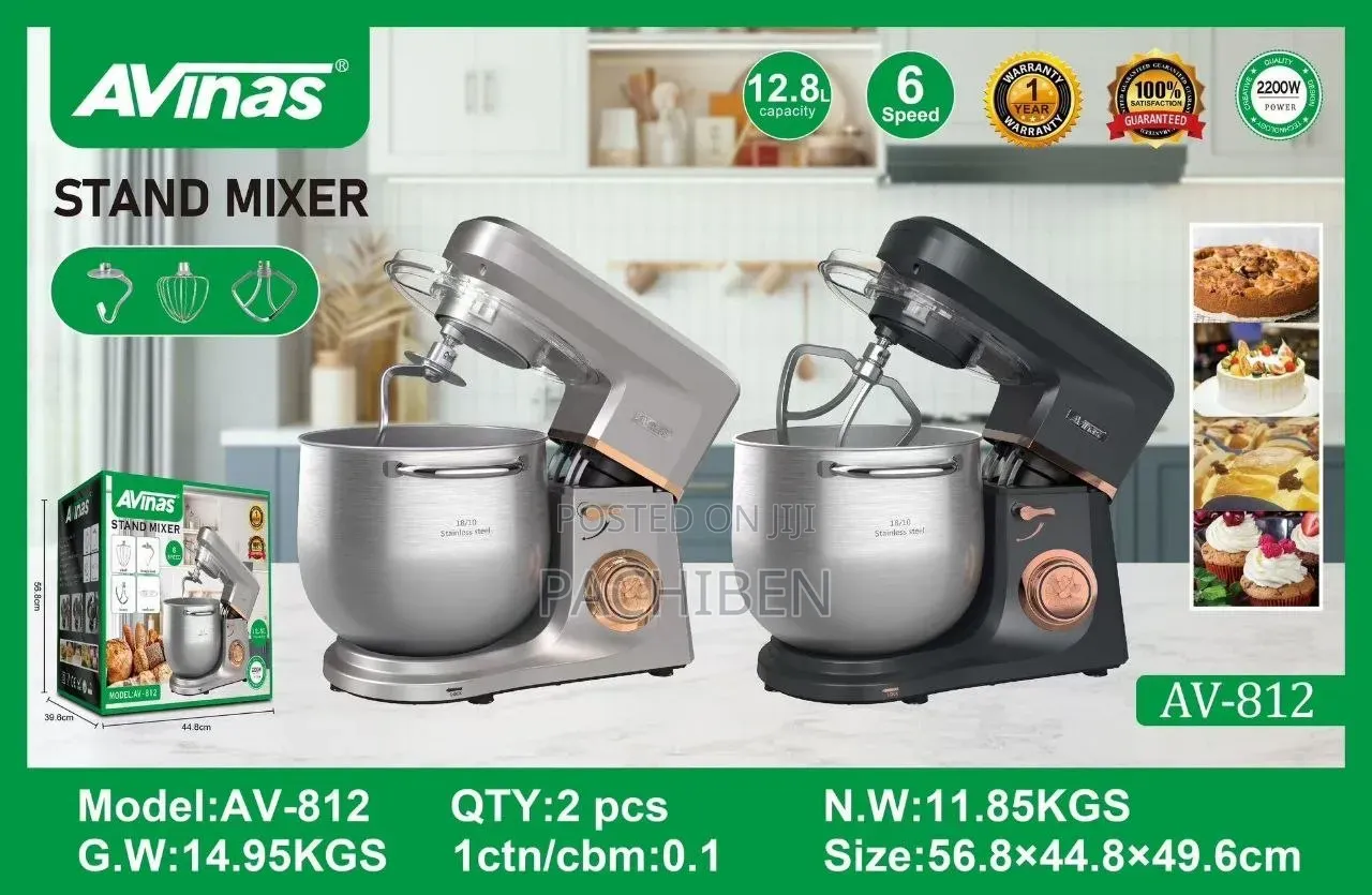 12.8 Liters Avinas 6 Speed Mixer 3pin