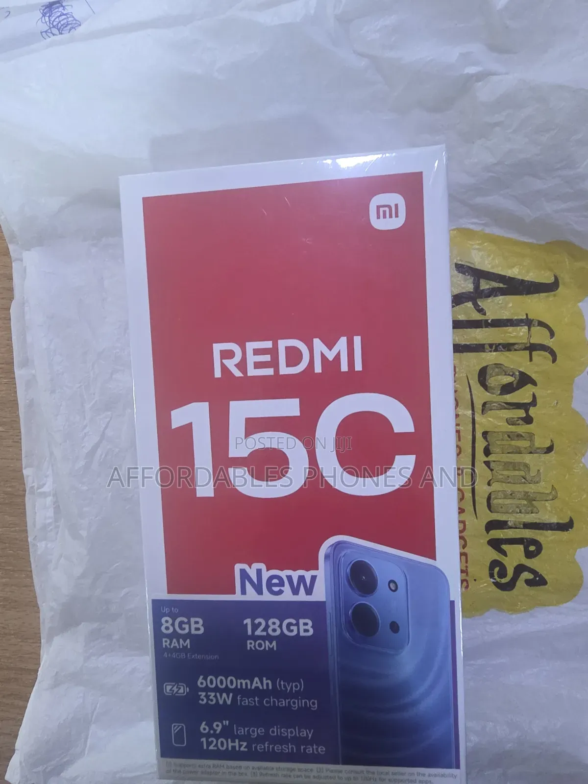 New Xiaomi Redmi 15C 4G 128 GB Black
