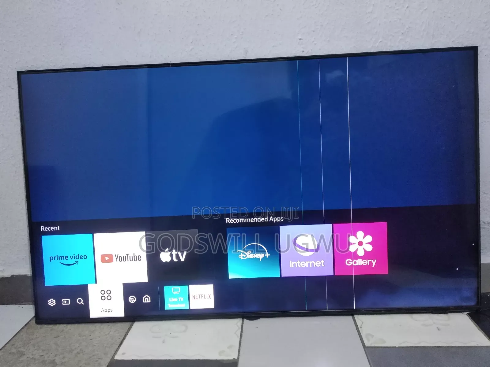 Foreign Used Samsung Ua55au8000w 55-Inch Crystal Uhd Smart Tv.