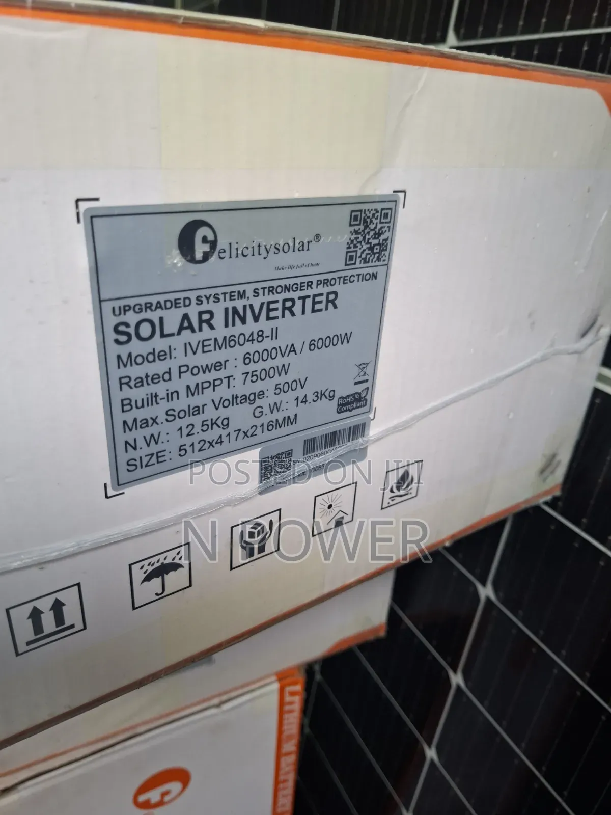 Felicity Solar 6kva/48v Hybrid Inverter Ivem