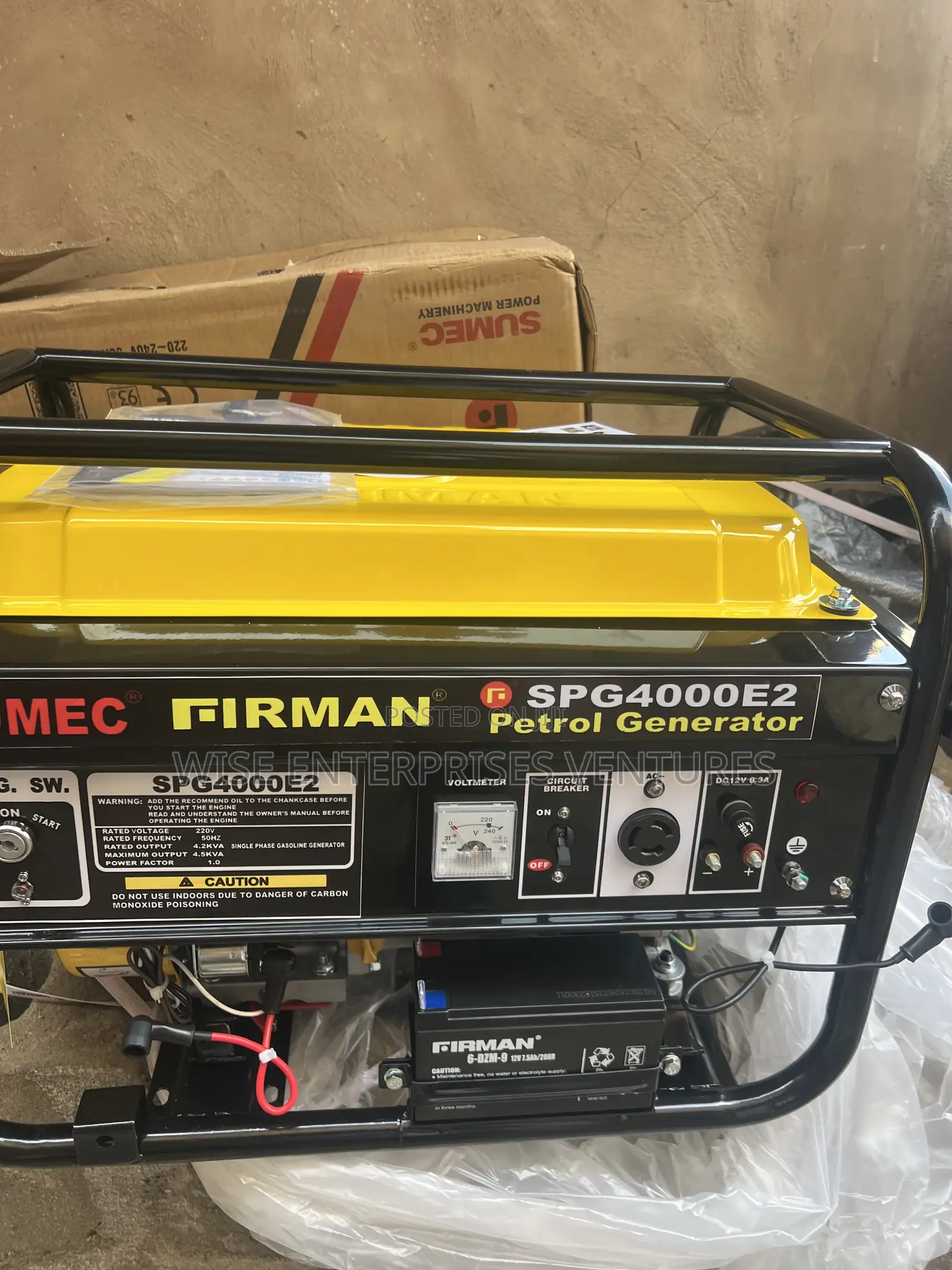 Sumec Firman Spg4000 Key Starter 4.5kva (100% Copper Coil)