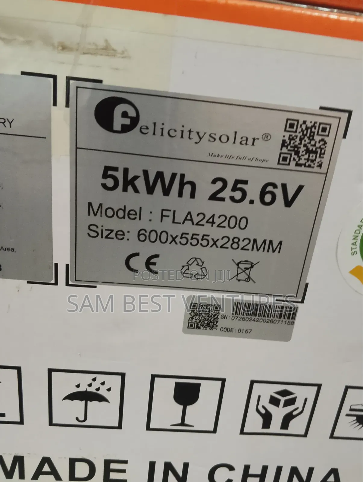 5kwh 24v Felicity Solar Lithium Battery