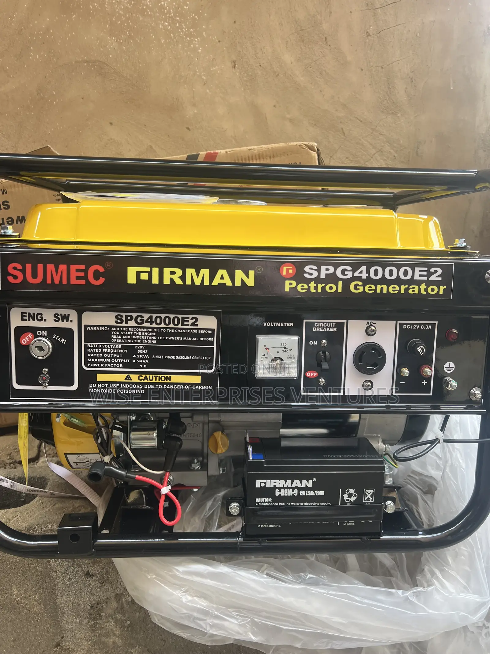 Sumec Firman Spg4000 Key Starter 4.5kva (100% Copper Coil)