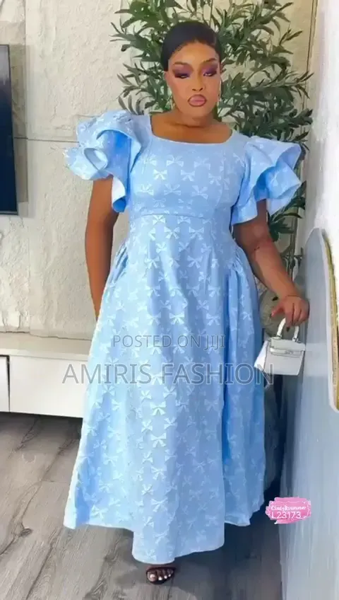 Beautiful Flare Gown With Flare Sleeve