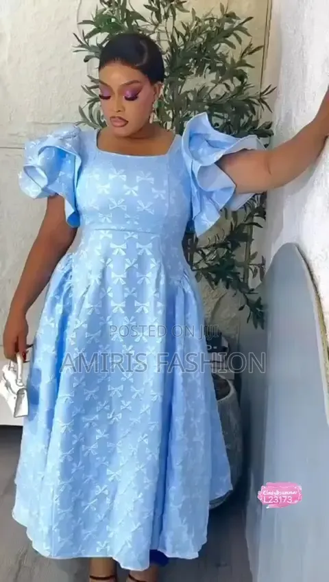 Beautiful Flare Gown With Flare Sleeve