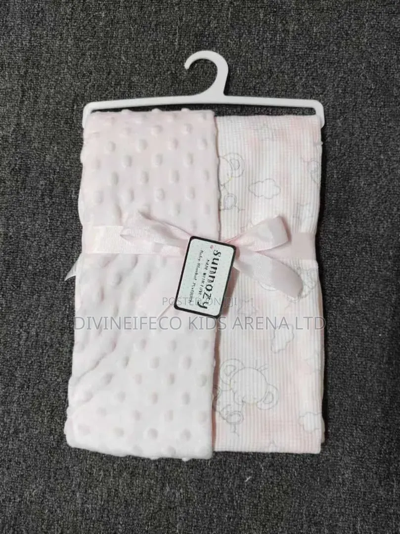 Sunnozy Double-Sided Baby Blanket – Ultra Soft Minky Fleece