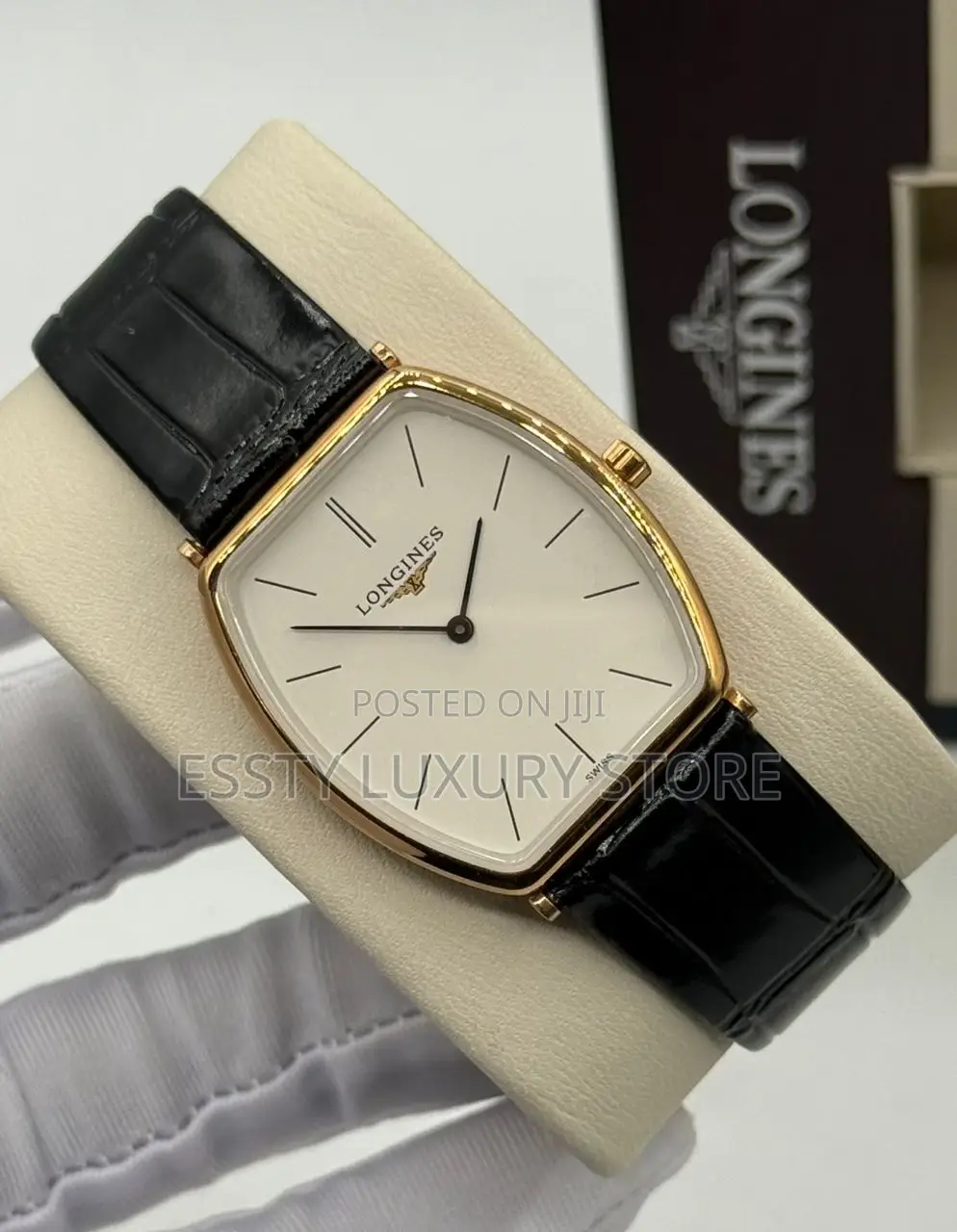 High Quality Luxury Longines Men Genuine Leather Wristwatch