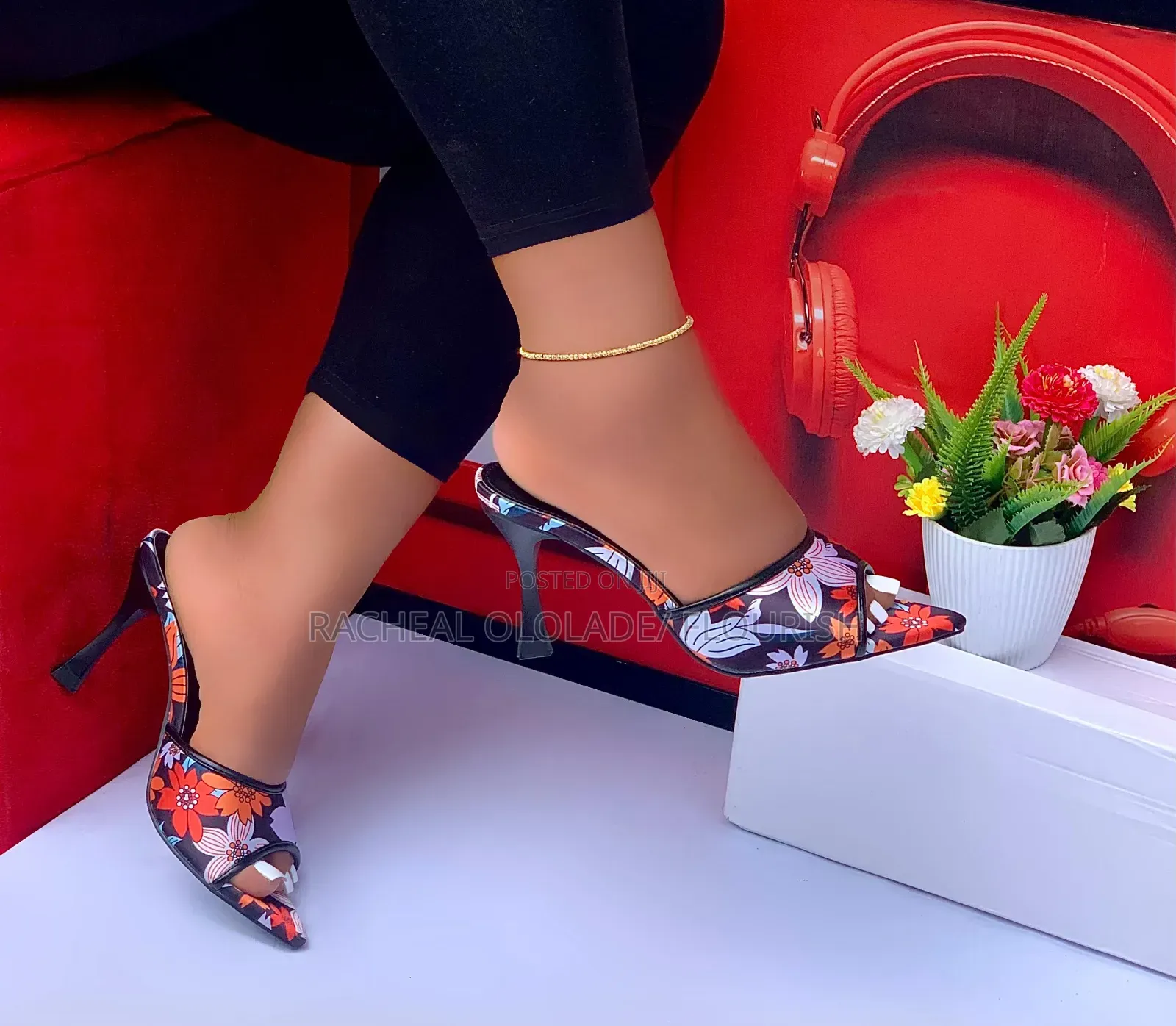 Luxury Women Heel Half Shoe