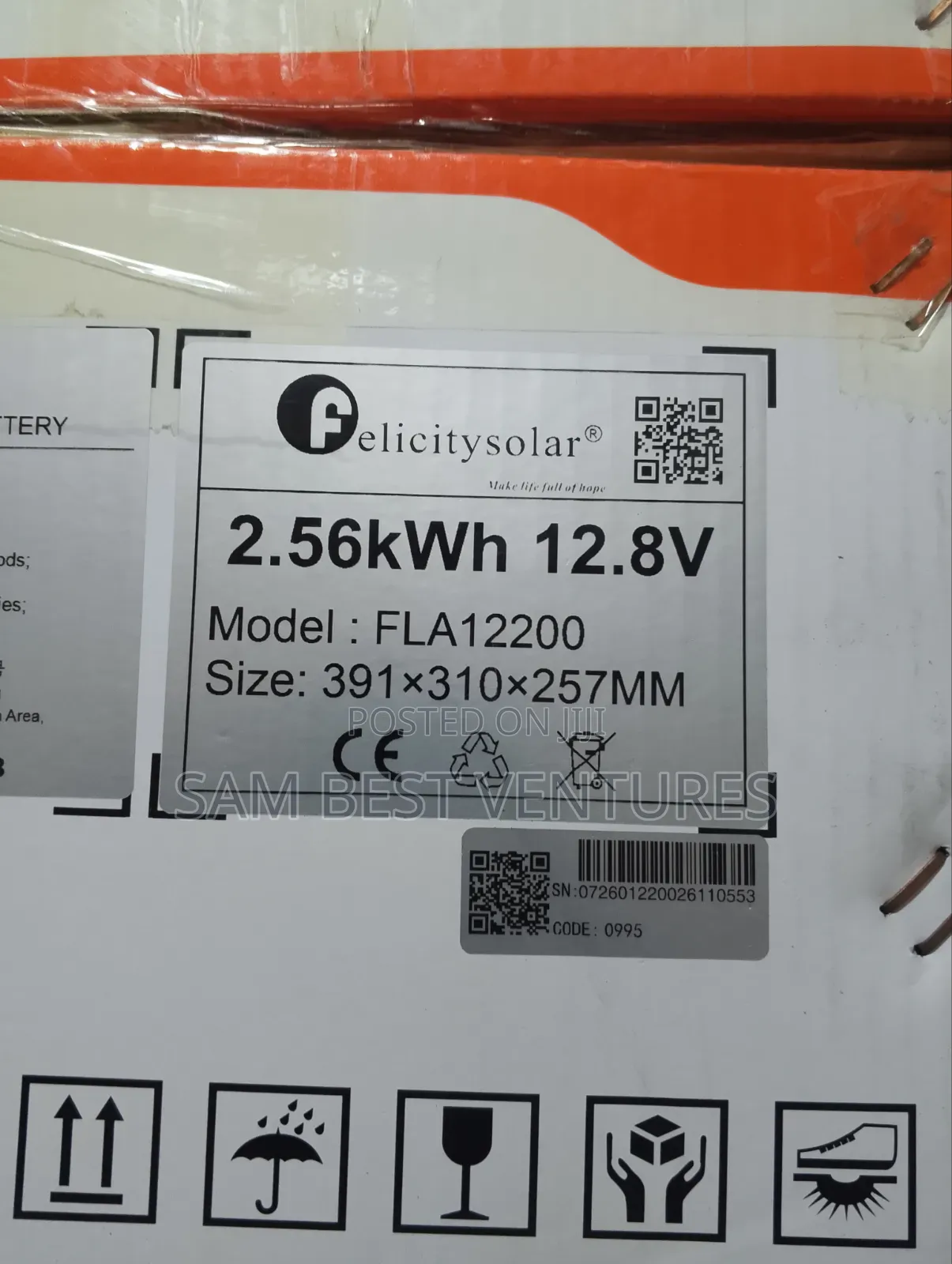 2.5kwh 12v Felicity Solar Lithium Battery