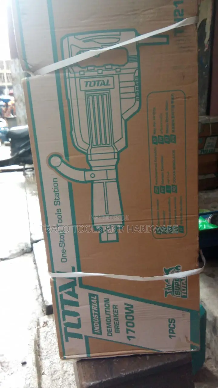 Total Tools Industrial 1700w Demolition Breaker Jack Hammer, Th217088.