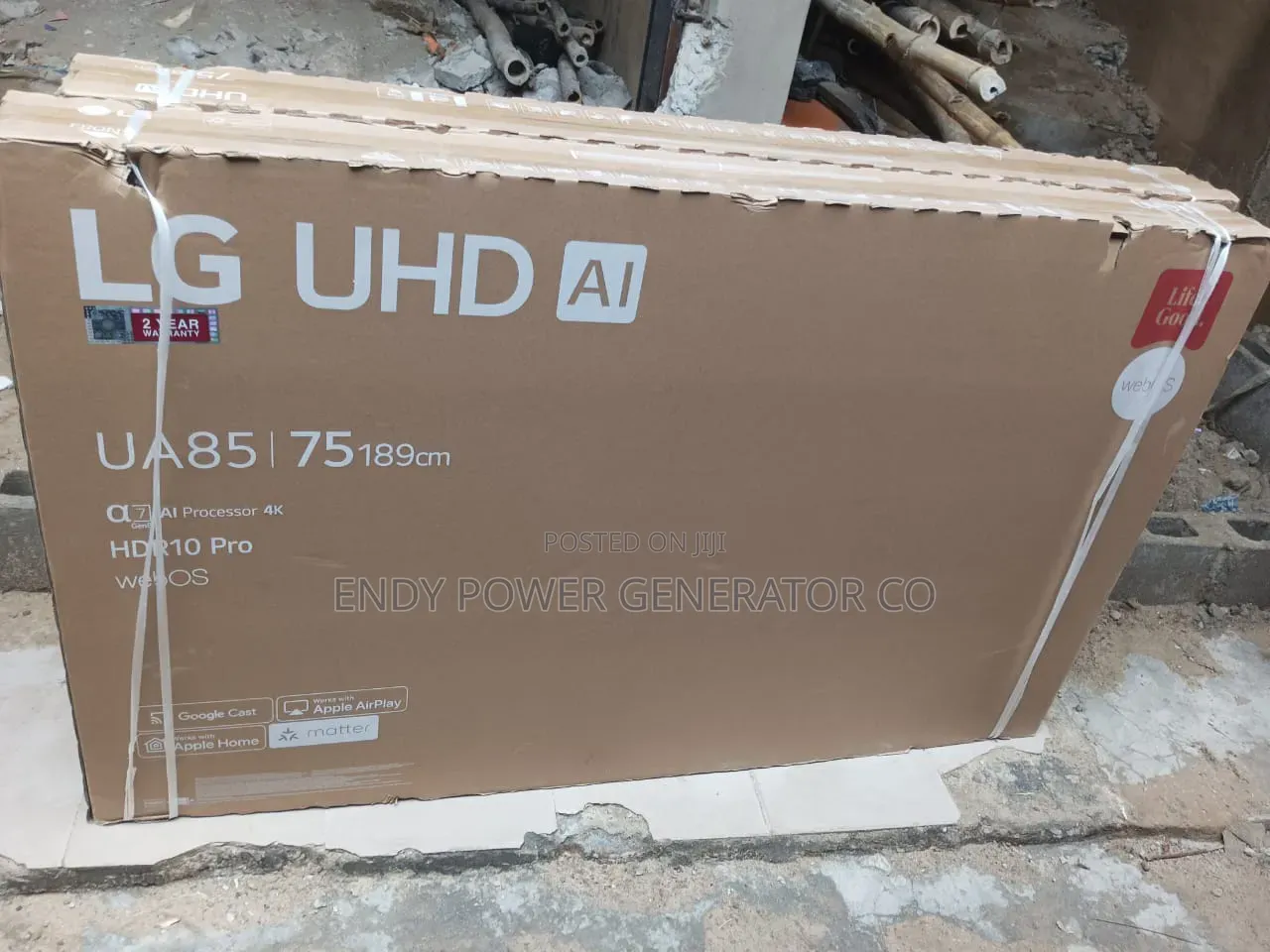 Original Complete 75inches Lg Television With 2yrs Warranty